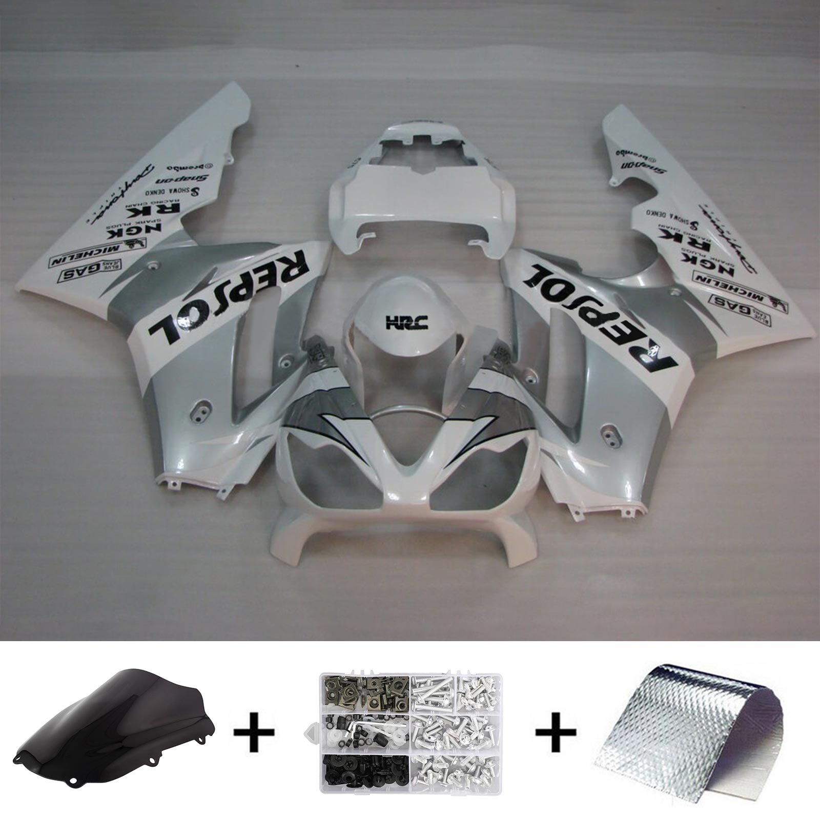 2002-2005 Triumph Daytona 600 Amotopart Injection Fairing Kit Karosseri Plast ABS #109