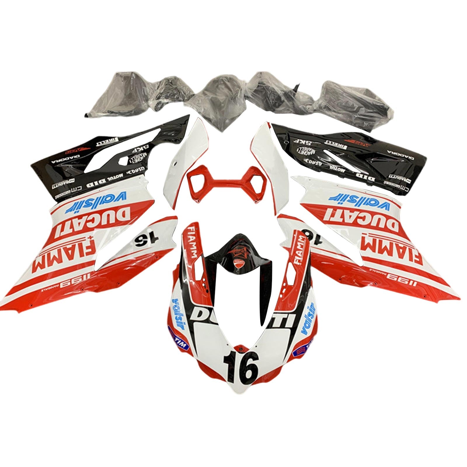 2012-2015 Ducati 1199 899 Injection Fairing Kit Karosseri Plast ABS#120