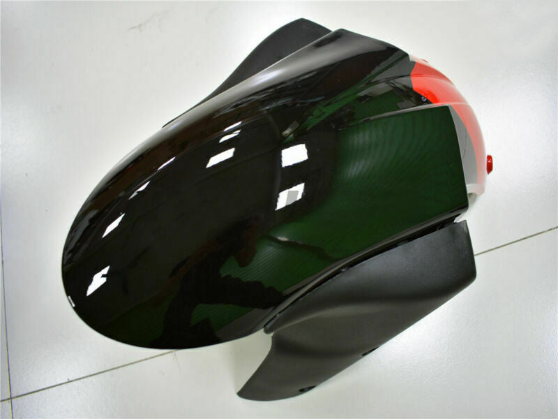 2006-2007 Kawasaki ZX10R injectiekuip rood zwart plastic van Amotopart