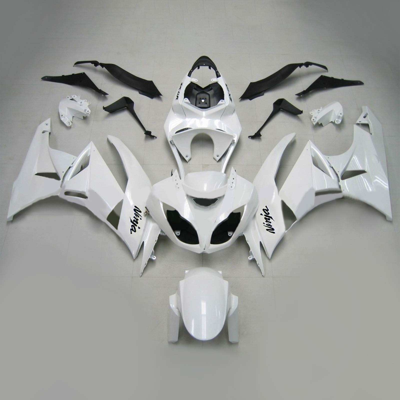 2009-2012 Kawasaki ZX6R 636 Amotopart Injection Fairing Kit Bodywork Plastic ABS #118