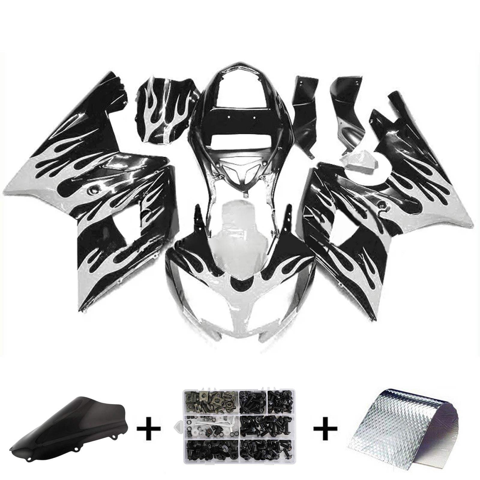 2002-2005 Triumph Daytona 600 650 Kit de carénage carrosserie plastique ABS