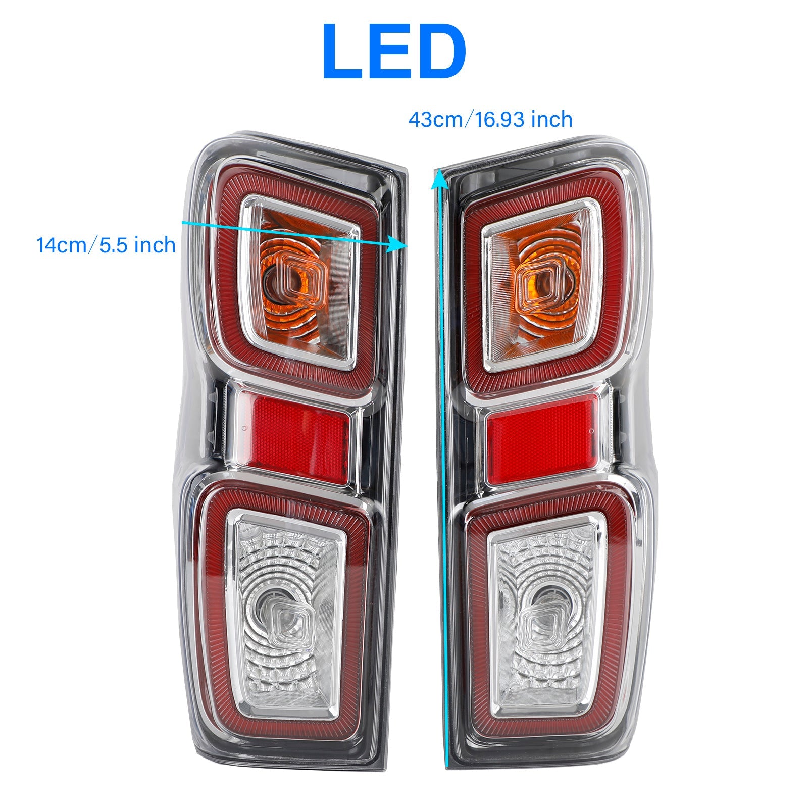 Feu arrière de lampe LED pour pick-up Isuzu D-max L+R 2020 – 2022