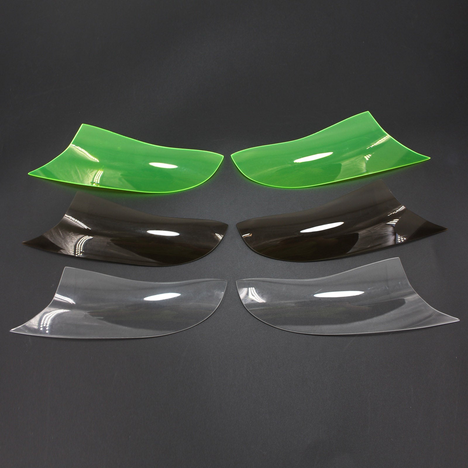 Couvercle de Protection de lentille de phare avant adapté à Kawasaki Zx-10R Zx 10R 16-18, fumée générique