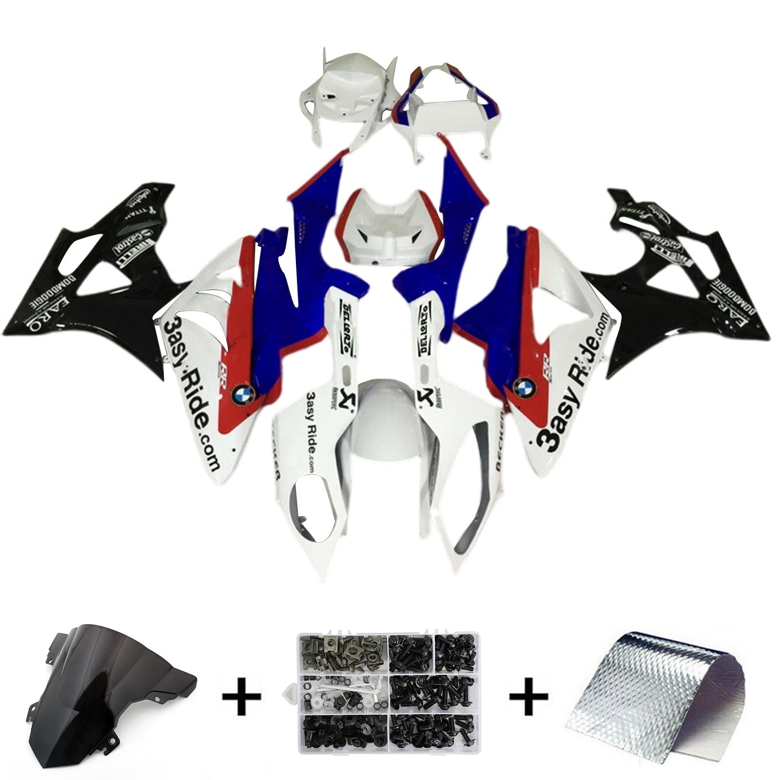 2017-2018 BMW S1000RR Fairing Kit Karosseri Plast ABS