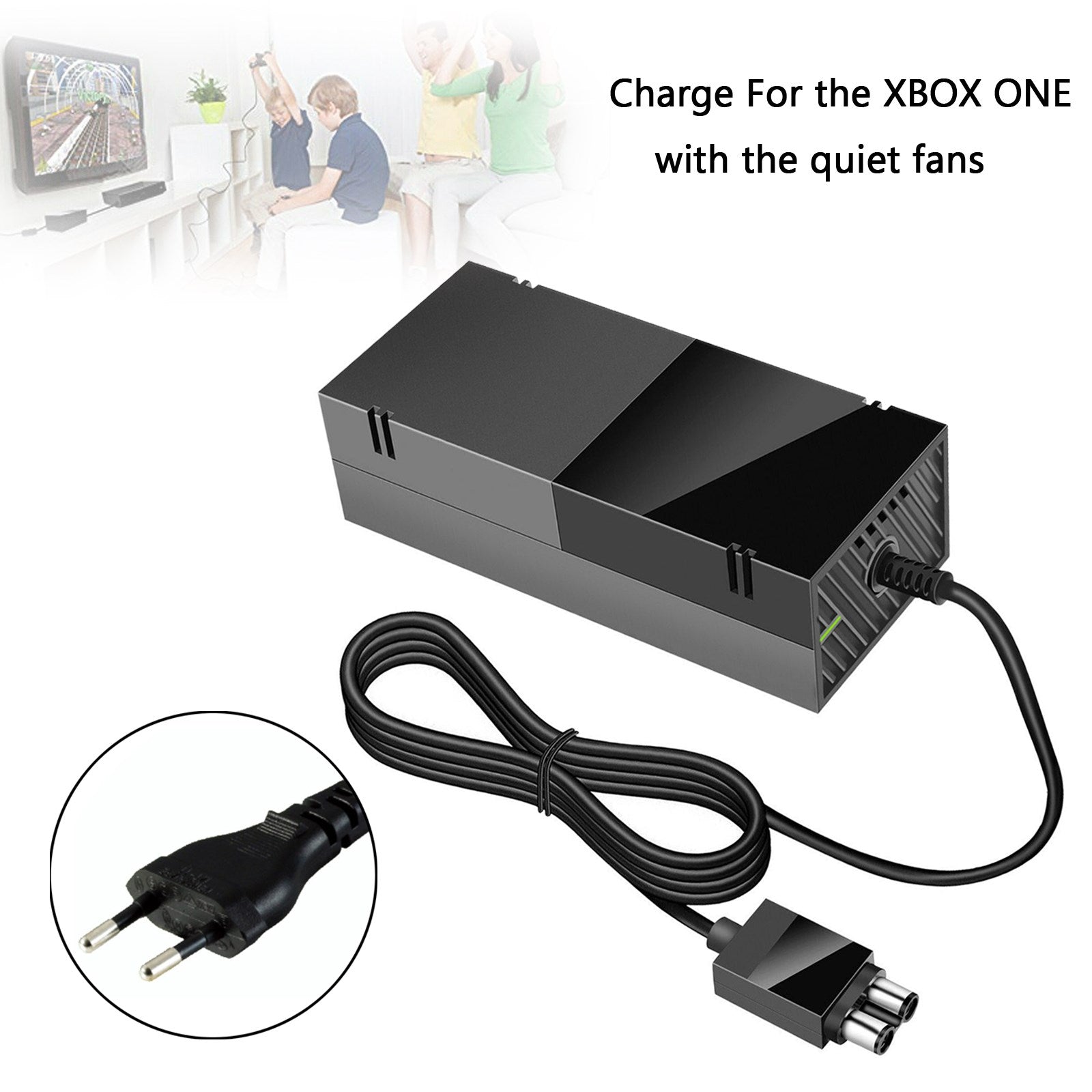 Adaptateur secteur d'alimentation 135W, 10,83a, câble d'alimentation adapté à la Console Xbox one EU