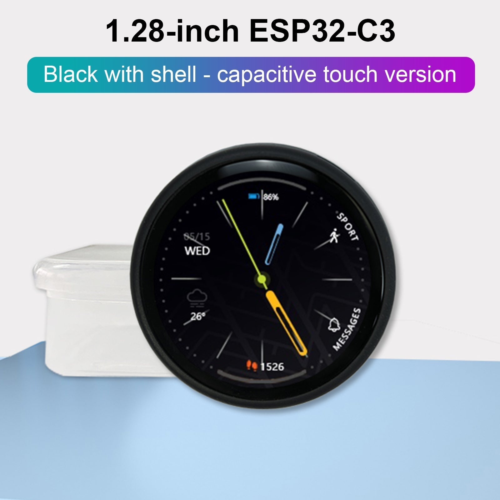 1,28" rond display ESP32-C3 ontwikkelingsbord LCD-aanraakscherm Wifi Bluetooth