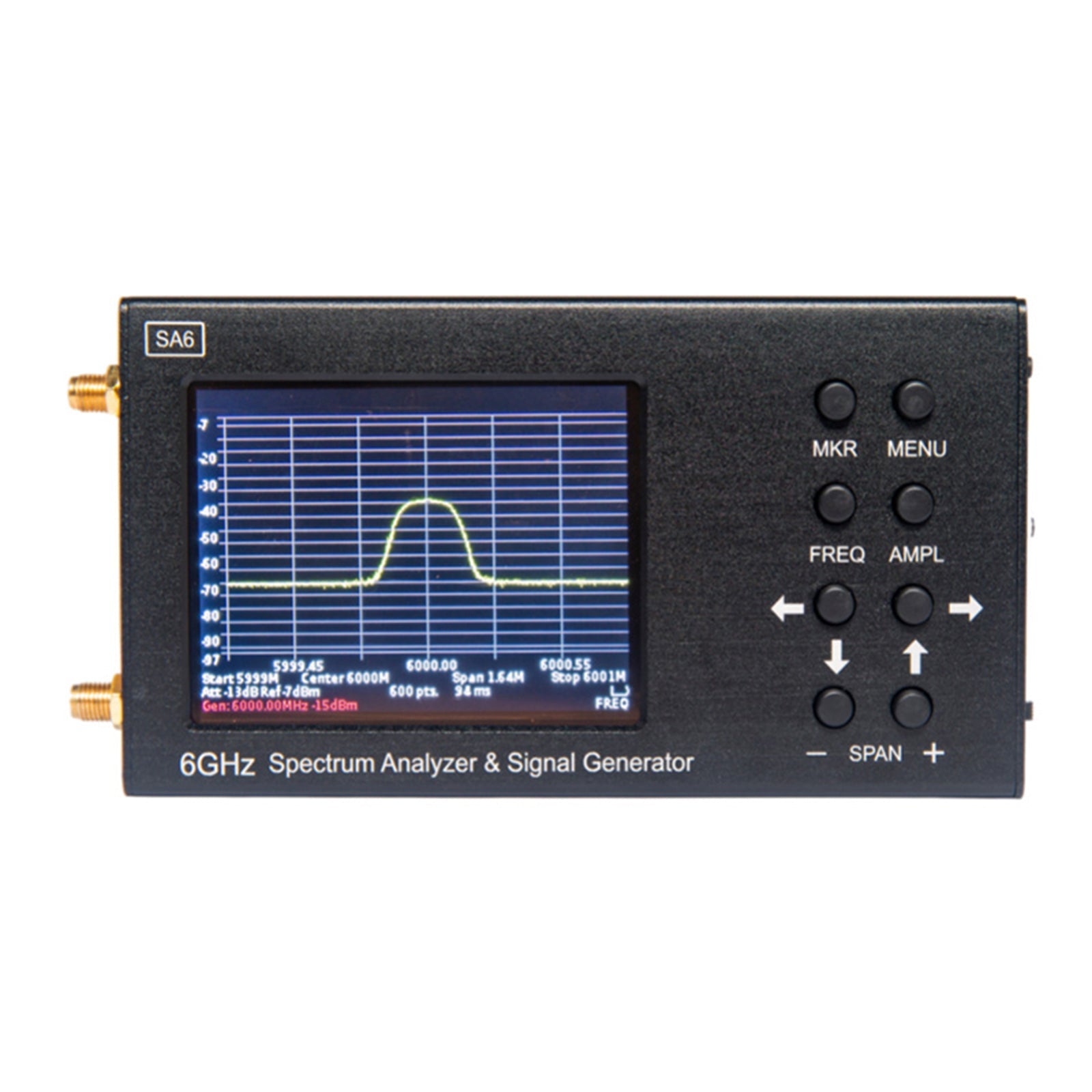 SA6 6 GHz portable 3,2" analyseur de spectre générateur de signal 35-6200 MHz