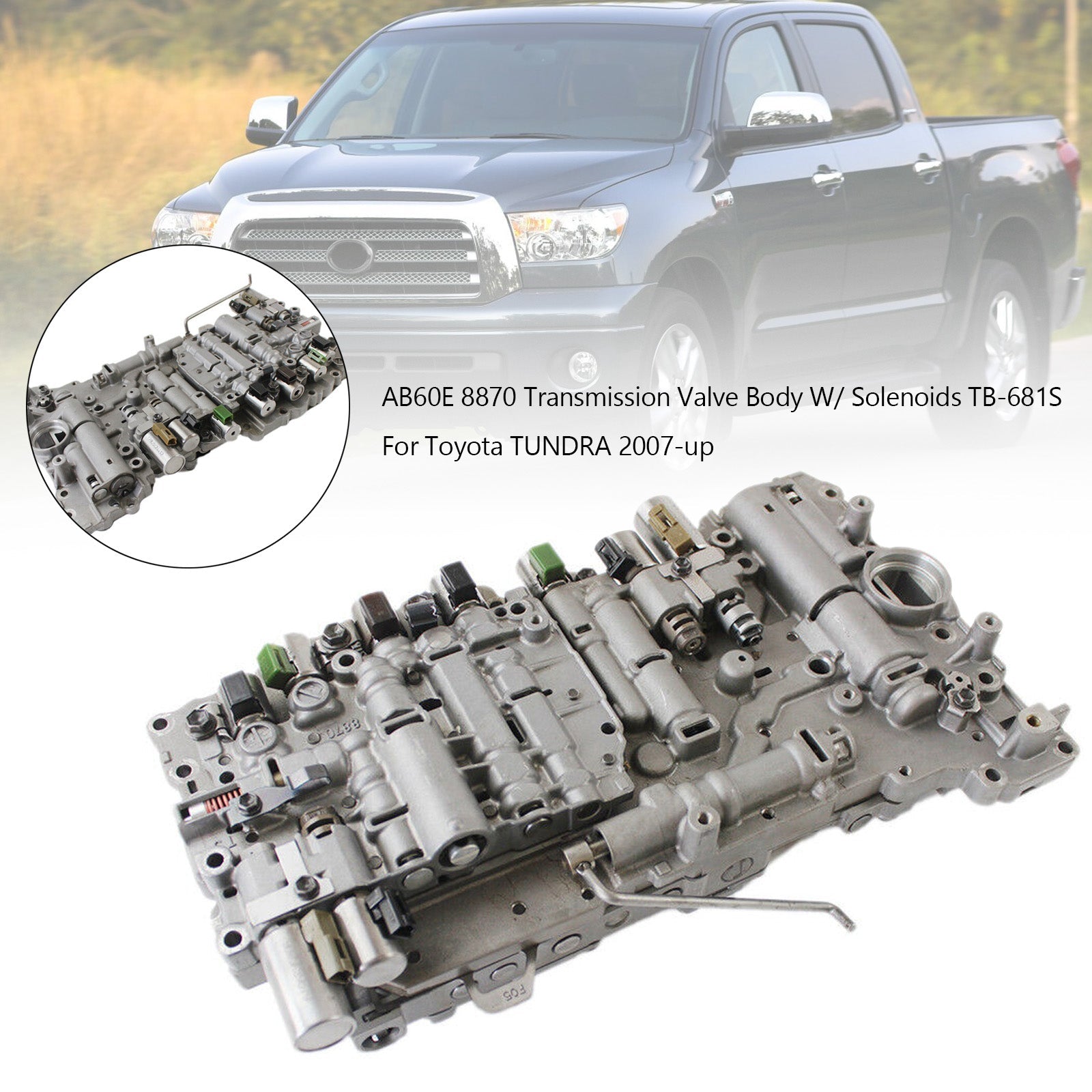 2007-2016 Landwind LX Toyota Sequoia 5.7L AB60E 8870 Cuerpo de válvula de transmisión con solenoides TB-681S