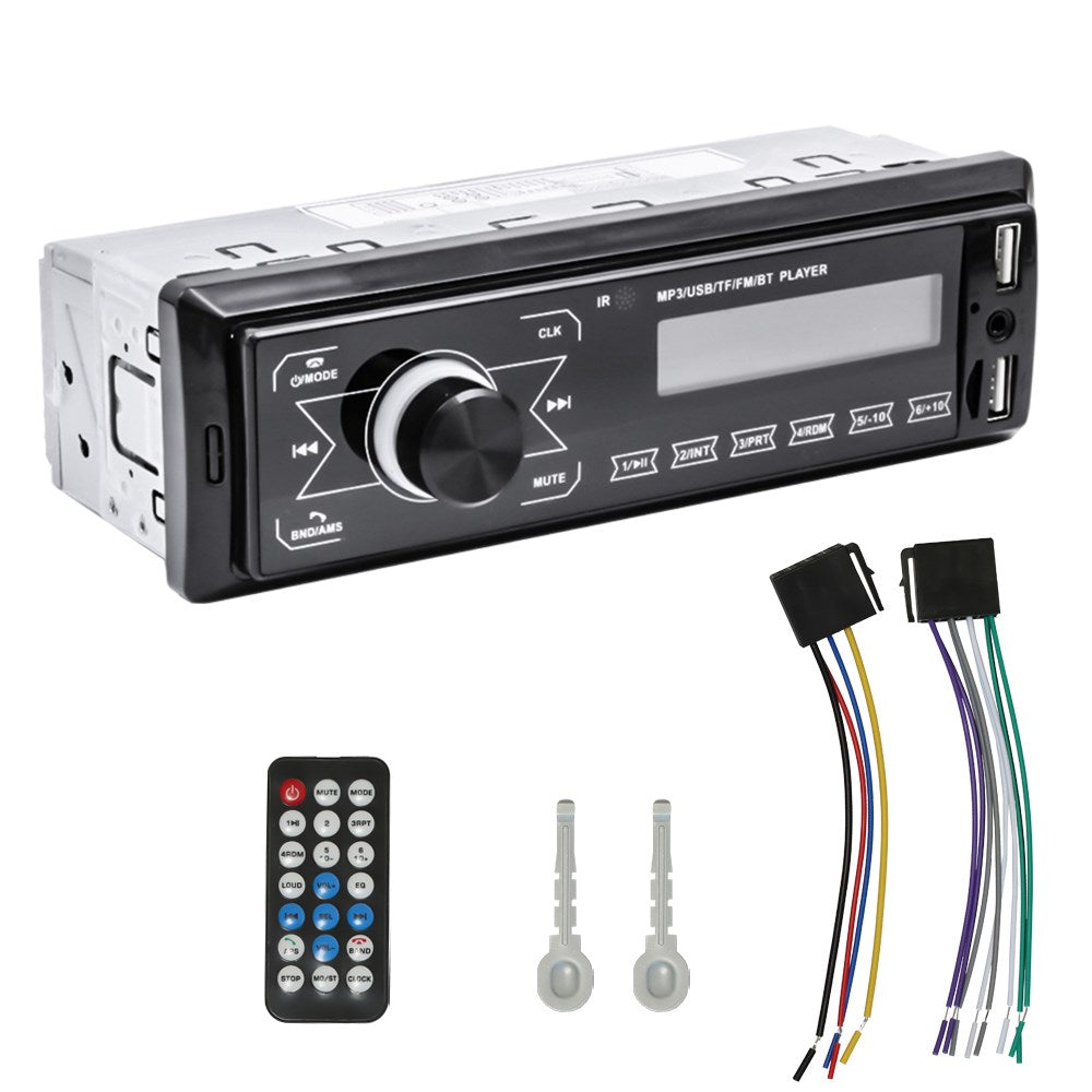 Bluetooth Single 1 Din Car Stereo USB AUX MP3 Player Touch Screen Radio In-Dash