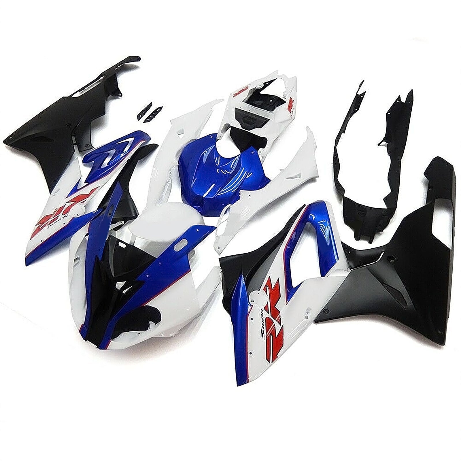 2015-2016 BMW S1000RR Amotopart Injection Fairing Kit Bodywork Plastic ABS Blue White For