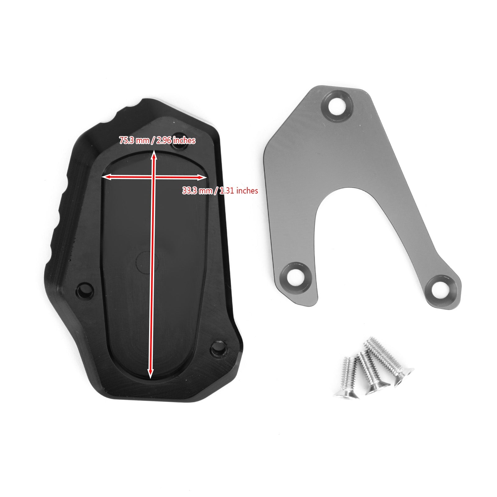 Motorcycle Kickstand Enlarge Plate Pad fit for Suzuki V-Strom 1050A/XT 2020 Generic