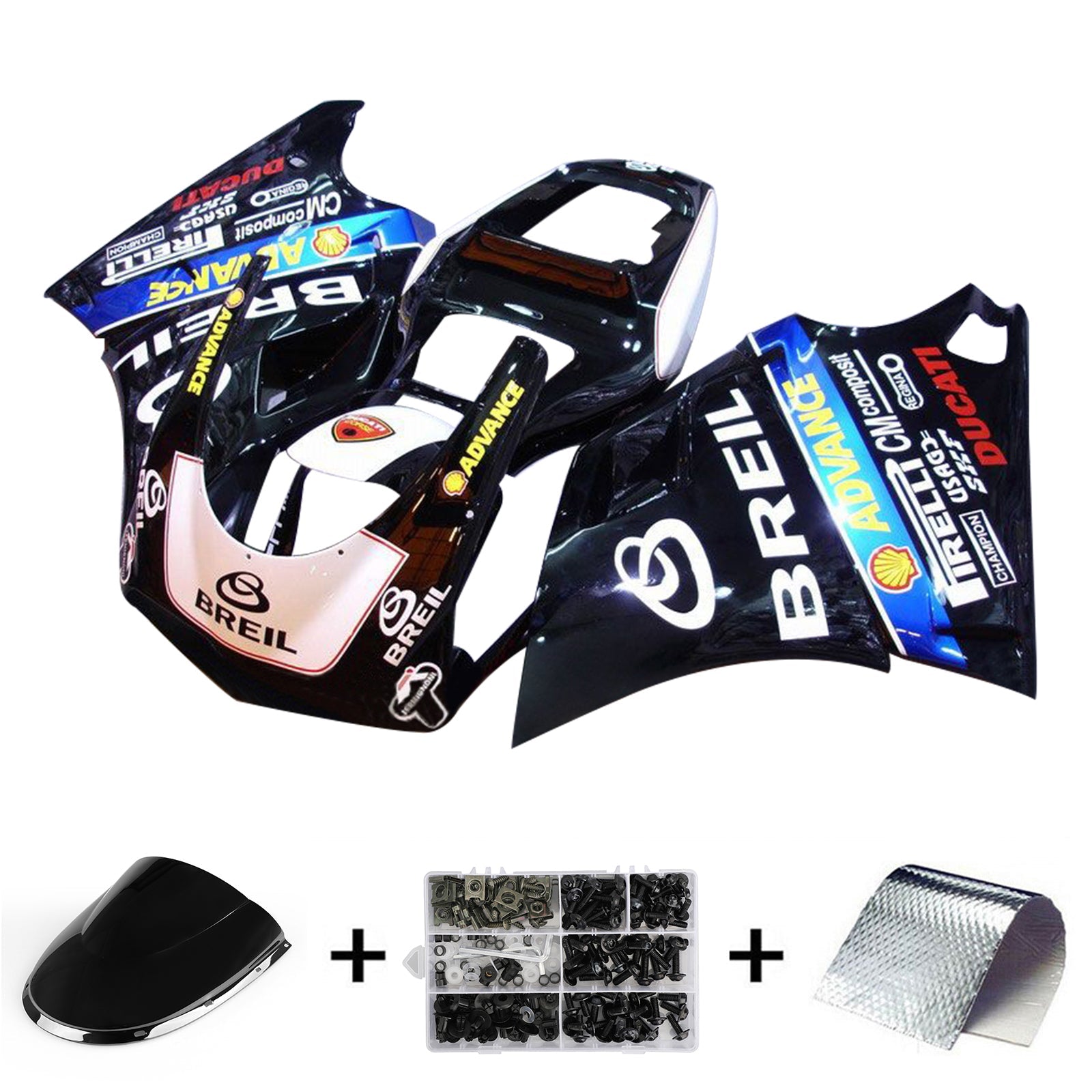 1996-2002 Ducati 996 748 Fairing Kit Bodywork ABS