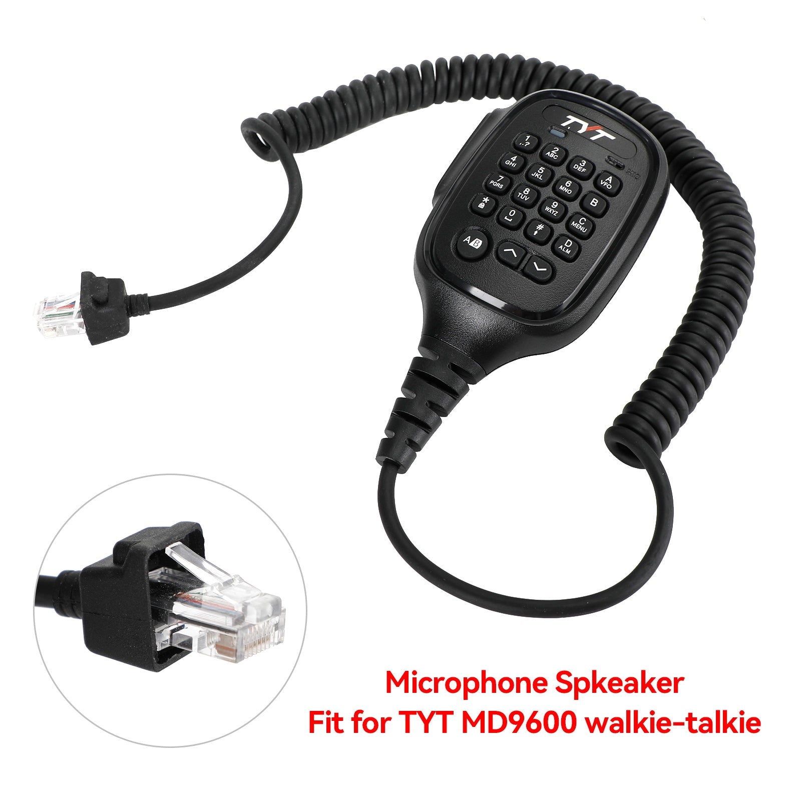 Microphone numérique de codage de voiture DMR, adapté à la radio talkie-walkie TYT MD9600