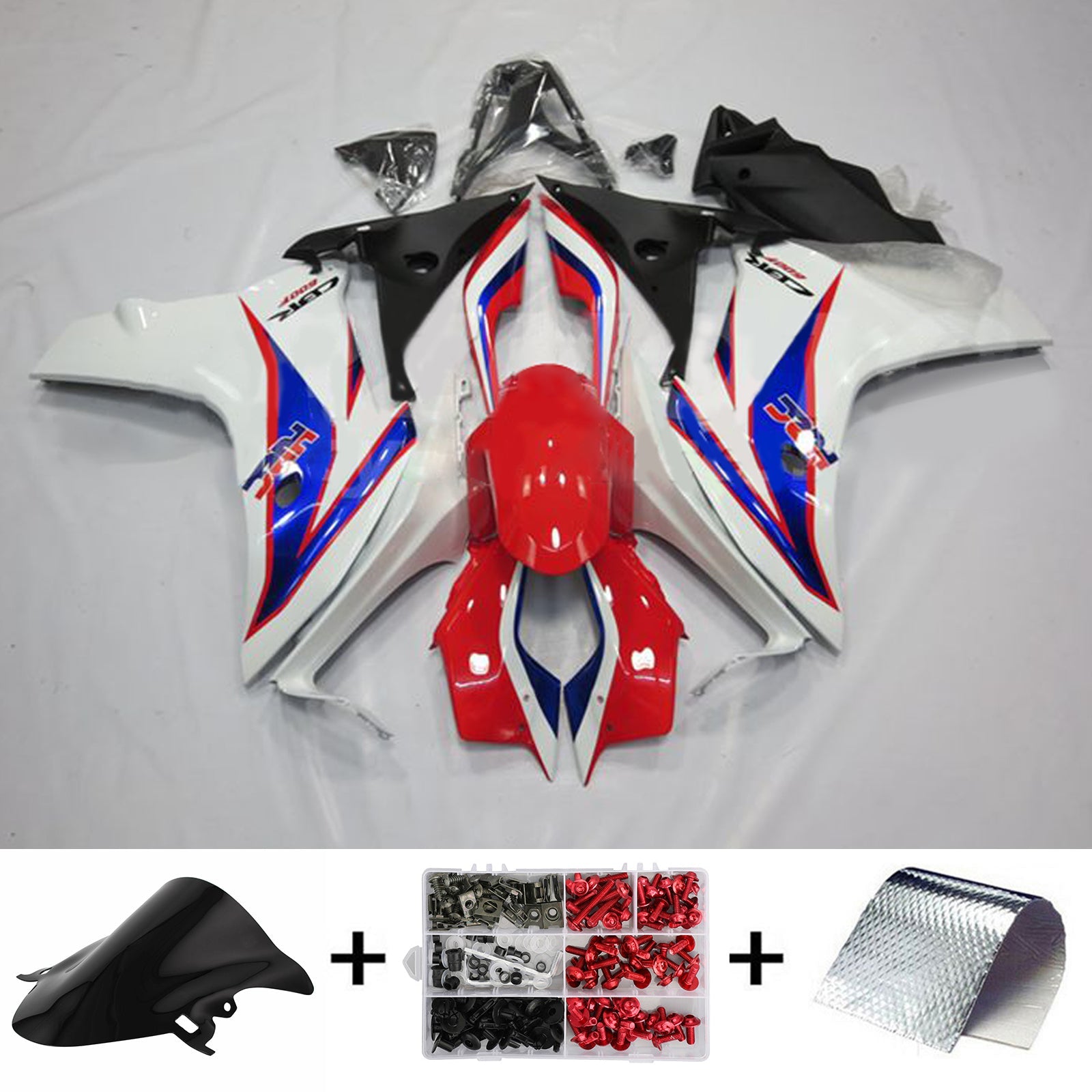 Kit de carénage d'injection Honda CBR600F 2011-2013, carrosserie en plastique ABS #115