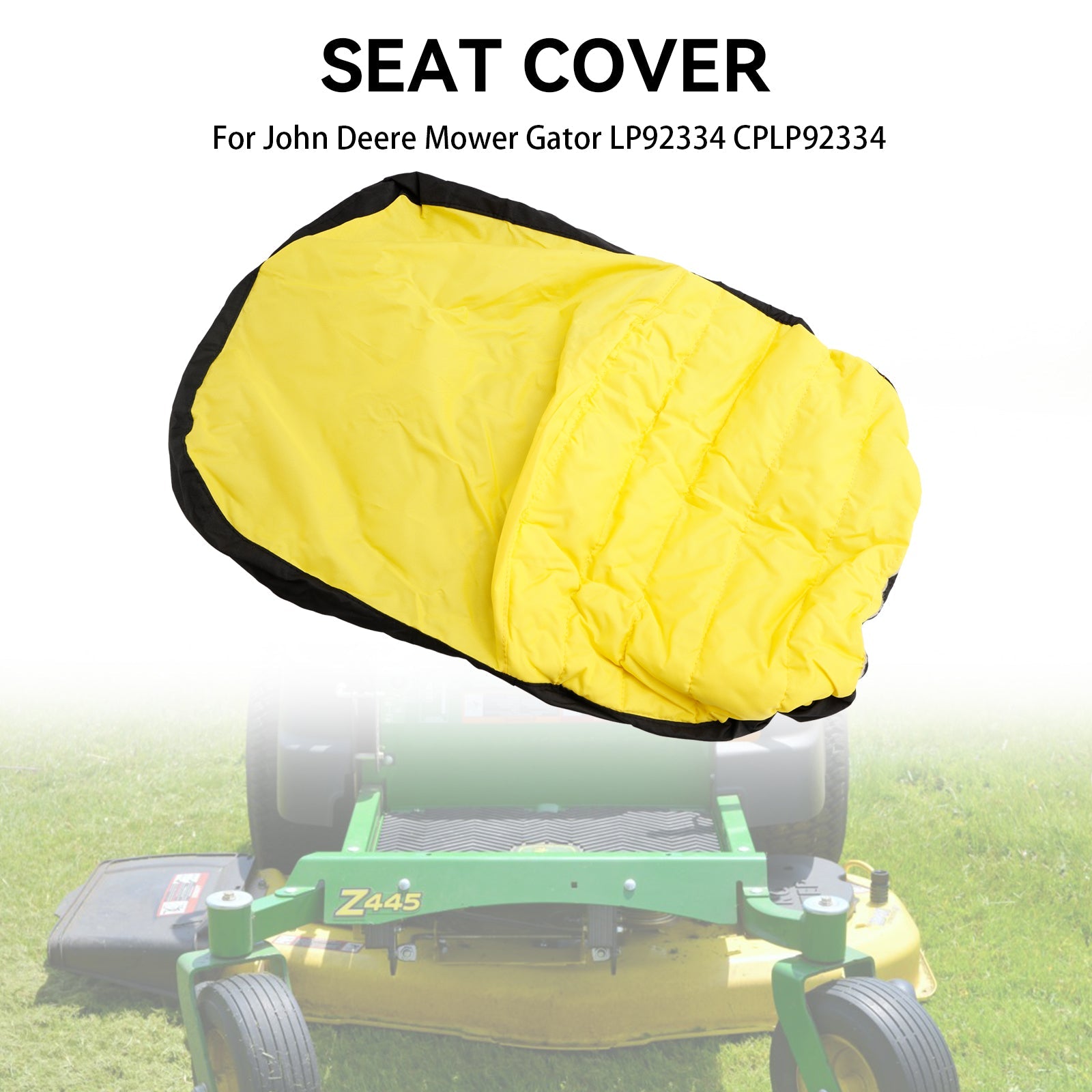 18" Seat Cover Riding Mower Cushioned Seat LP92334 Fit John Deere Mower Gator