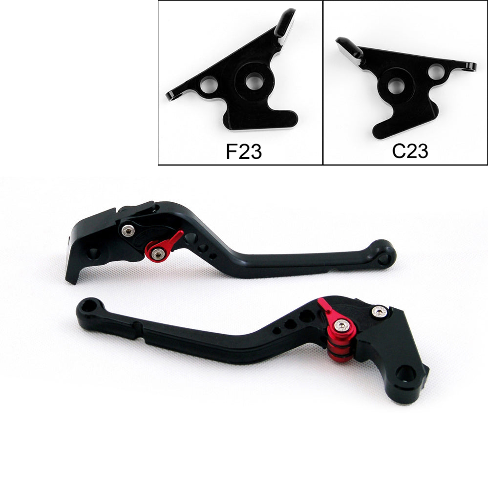 Long Brake Clutch Levers For Aprilia SHIVER/GT 07-14 DORSODURO 750 08-14 Black Generic