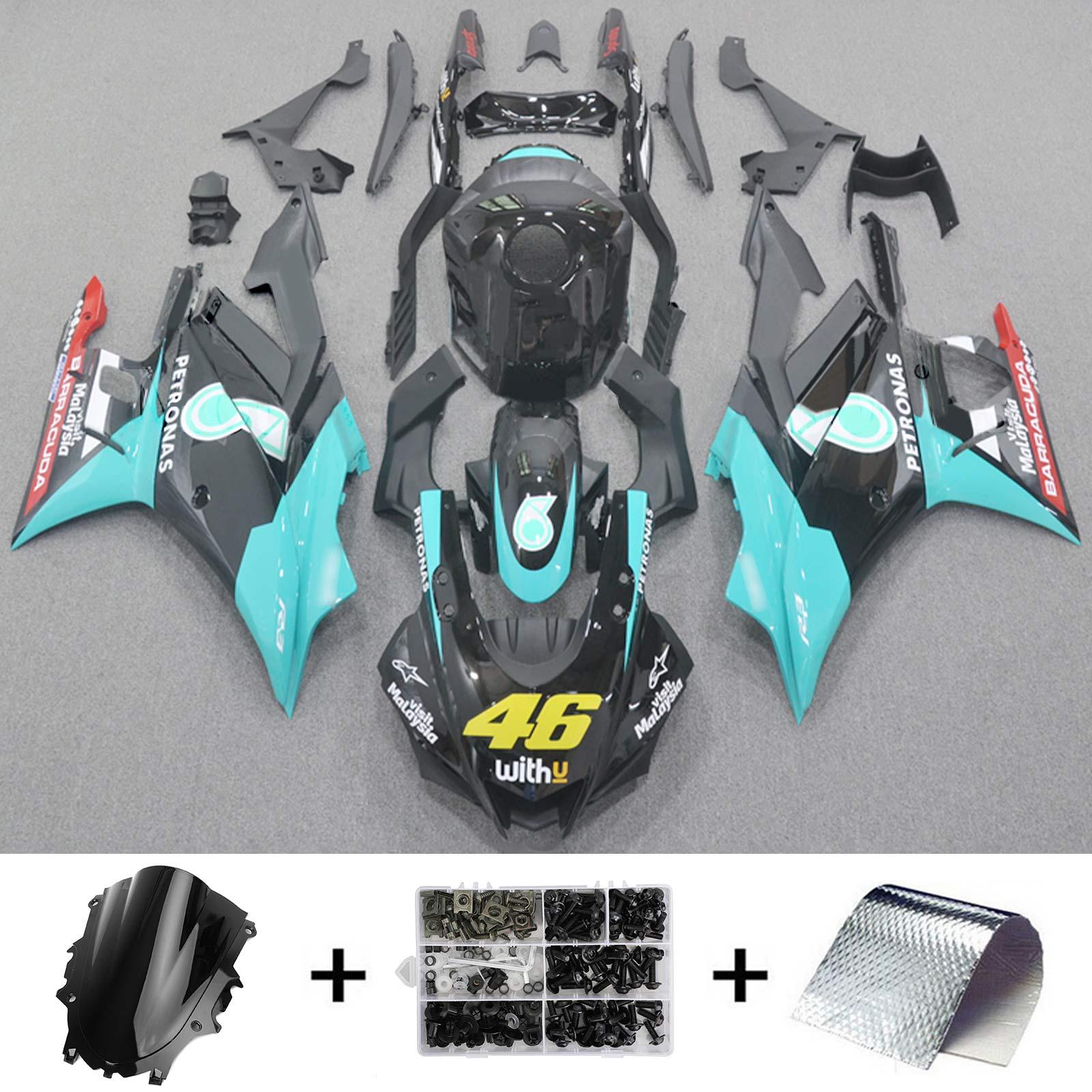 2022-2023 Yamaha YZF-R3 R25 Injection Fairing Kit Bodywork Plastic ABS #107