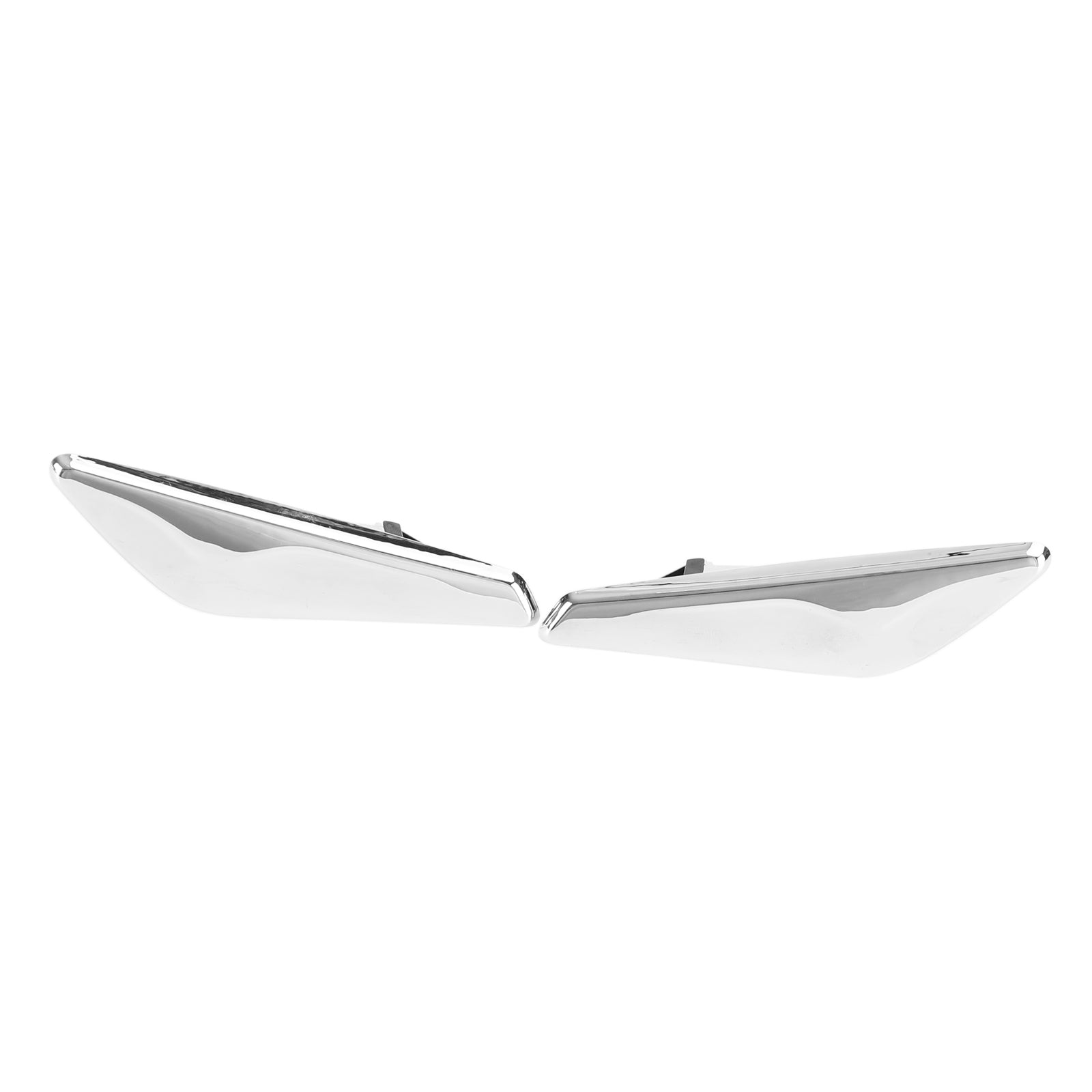 Paar Chrome Front Side Spatbord Trim Finisher 51117338569/570 Voor BMW F25 F26 X3 Generiek