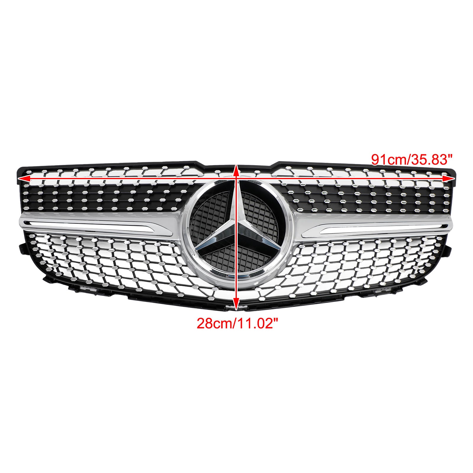 2013-2015 Mercedes Benz X204 Classe GLK Grille de pare-chocs avant Grill Diamond