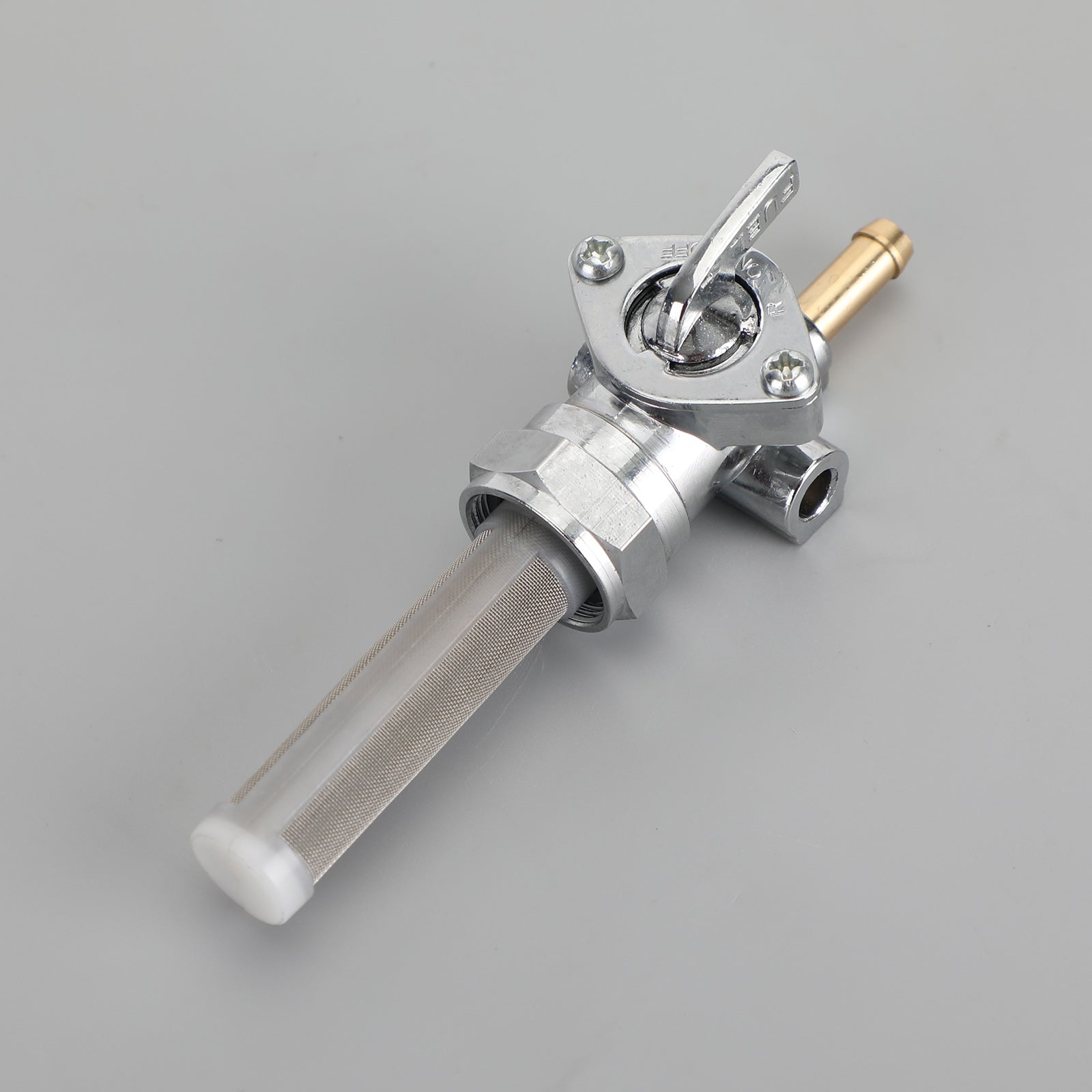 Valve de carburant Petcock, sortie droite, 22mm, adaptée à Dyna Super Glide Electra Glide générique