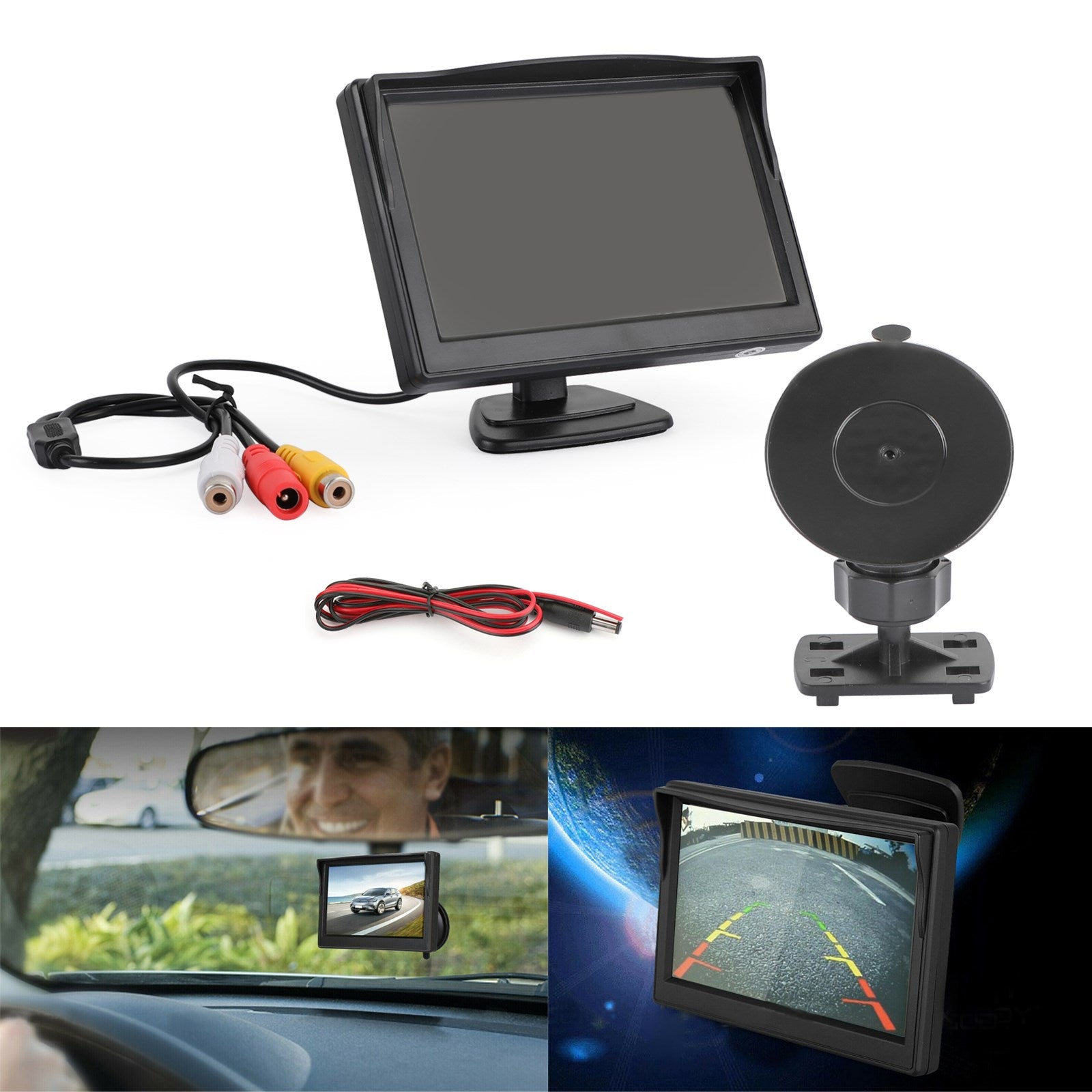 5 Inch HD TFT LCD Monitor for Car Rear View Reverse Parking Backup Camera