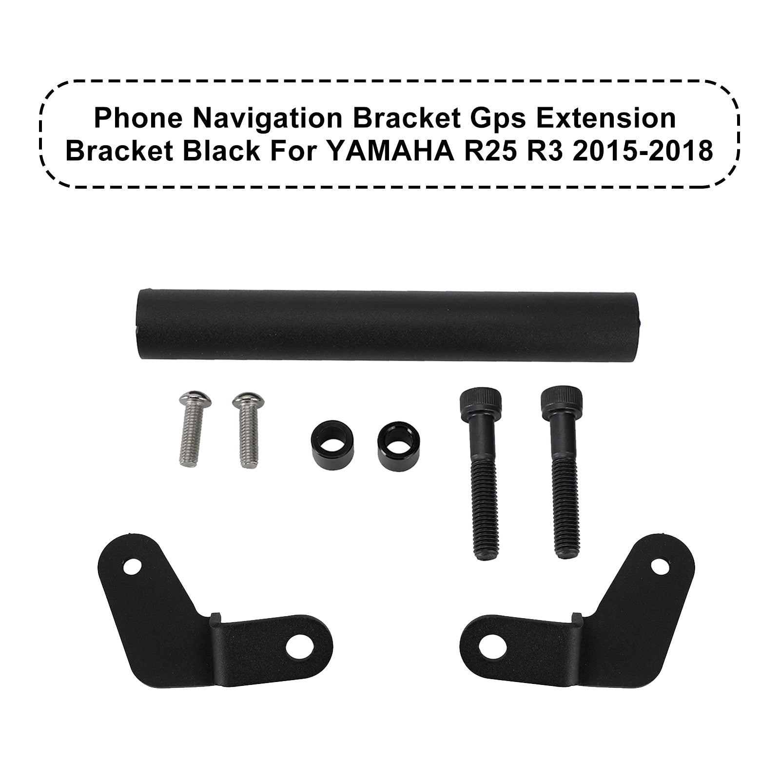 Yamaha R25 R3 2015-2018 Support de navigation Support GPS pour téléphone Noir