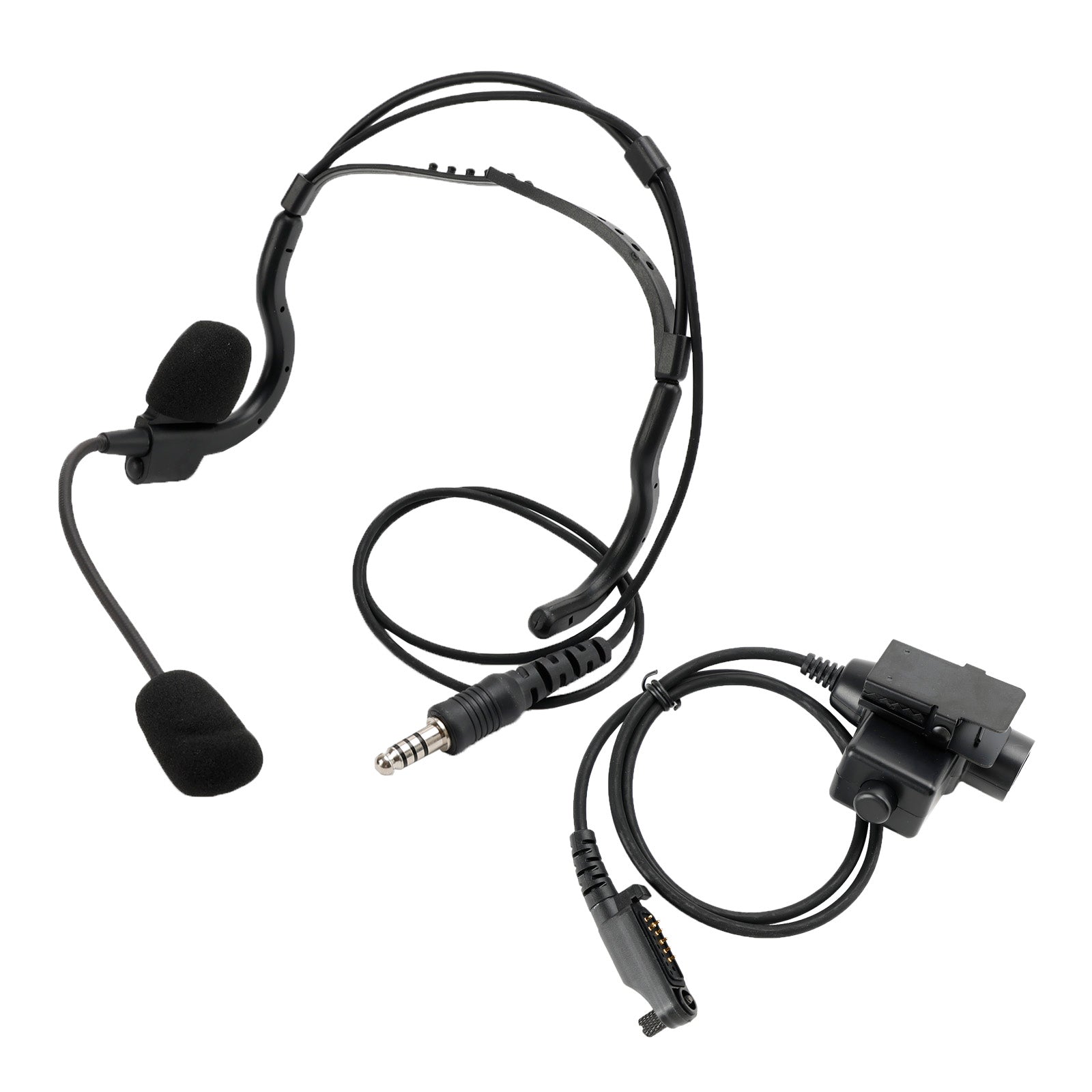 Casque tactique à prise arrière 7.1-C8, 6 broches, U94 PTT pour HYT PD682g PD662g PD665