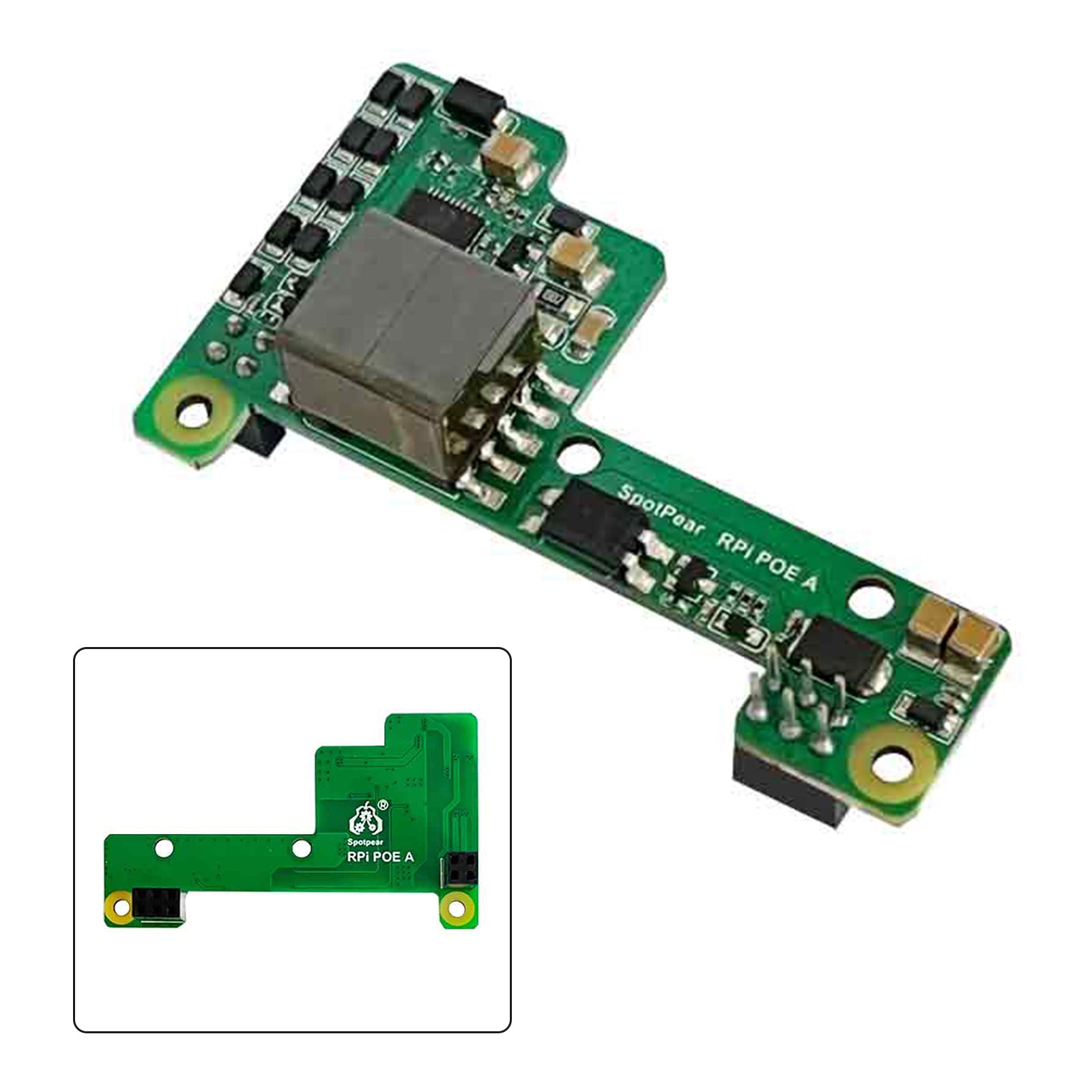 Raspberry Pi Poe Ethernet-voedingsuitbreidingsmodule ondersteunt 3B+/4B met ventilator