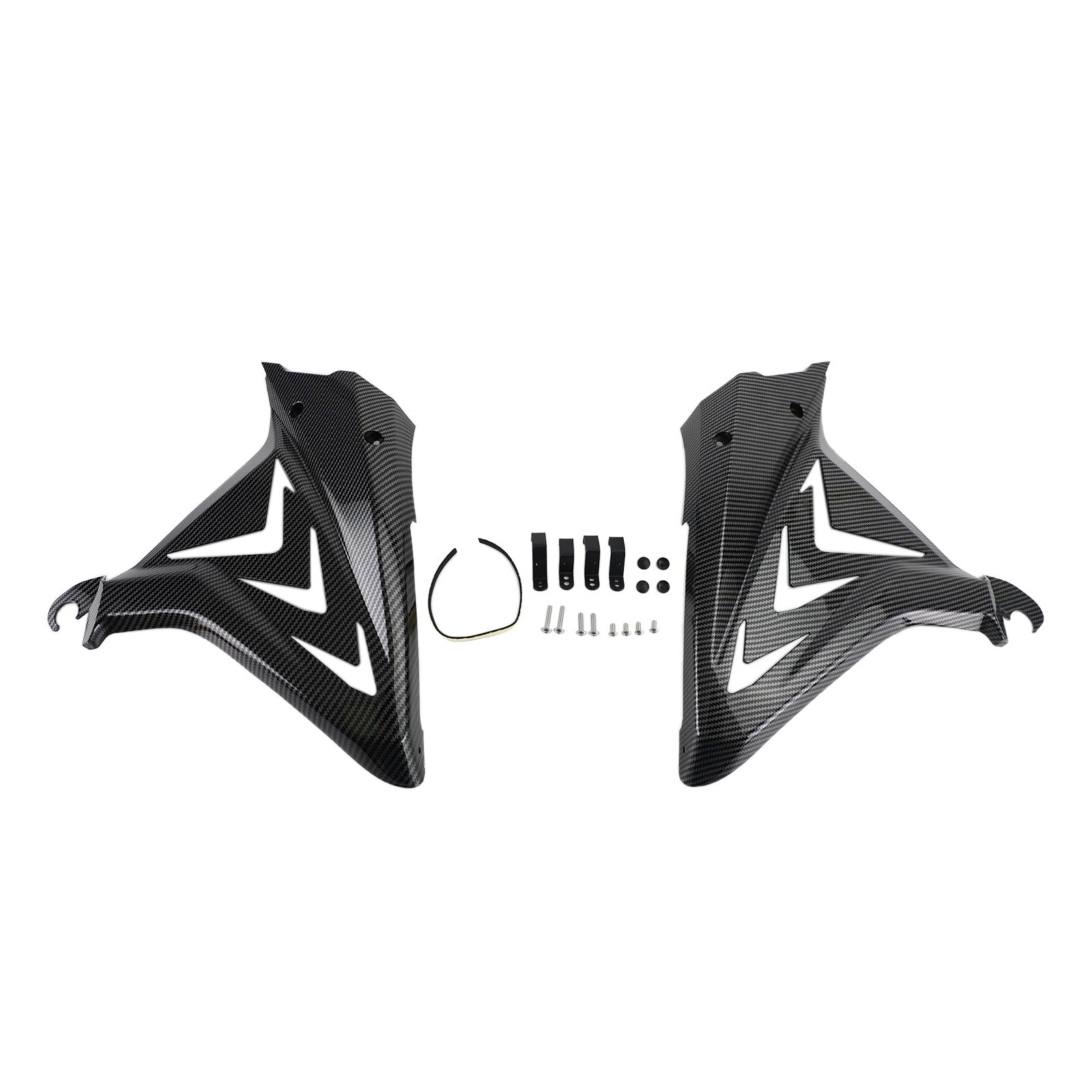 Side Frame Cover Panels Fairings Cowls For Honda CBR650R 2019-2021 Black