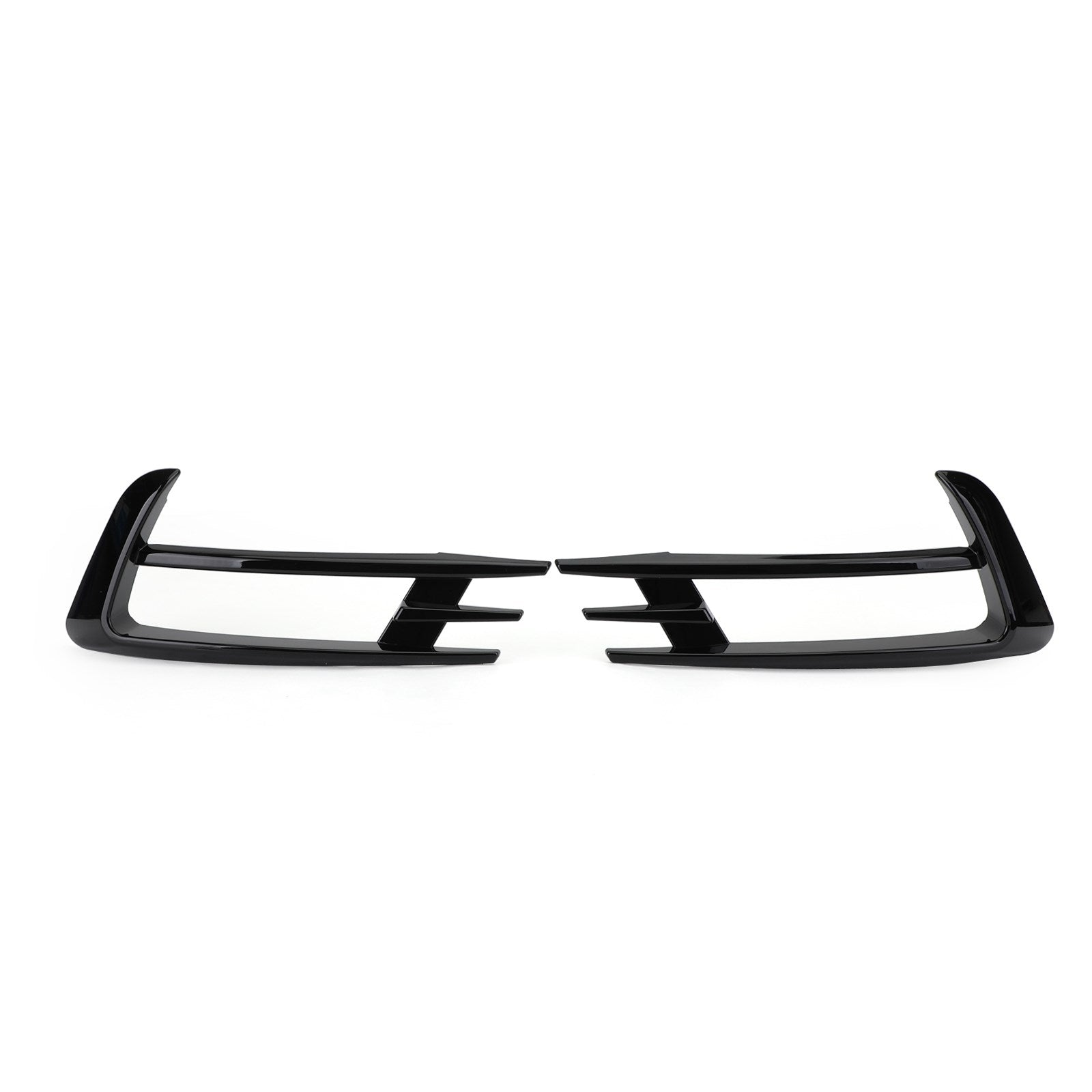 2PCS Black Front Fog Light Lamp Eyebrow Cover Trim For VW Golf 7 MK7 2014-2017