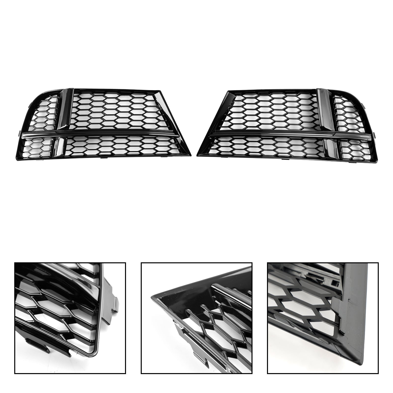 2017-2019 AUDI A3 8V S-LINE SEDAN / SPORTBACK / CONVERTIBLE S3 Mistlampafdekking Bezel Grille Grill