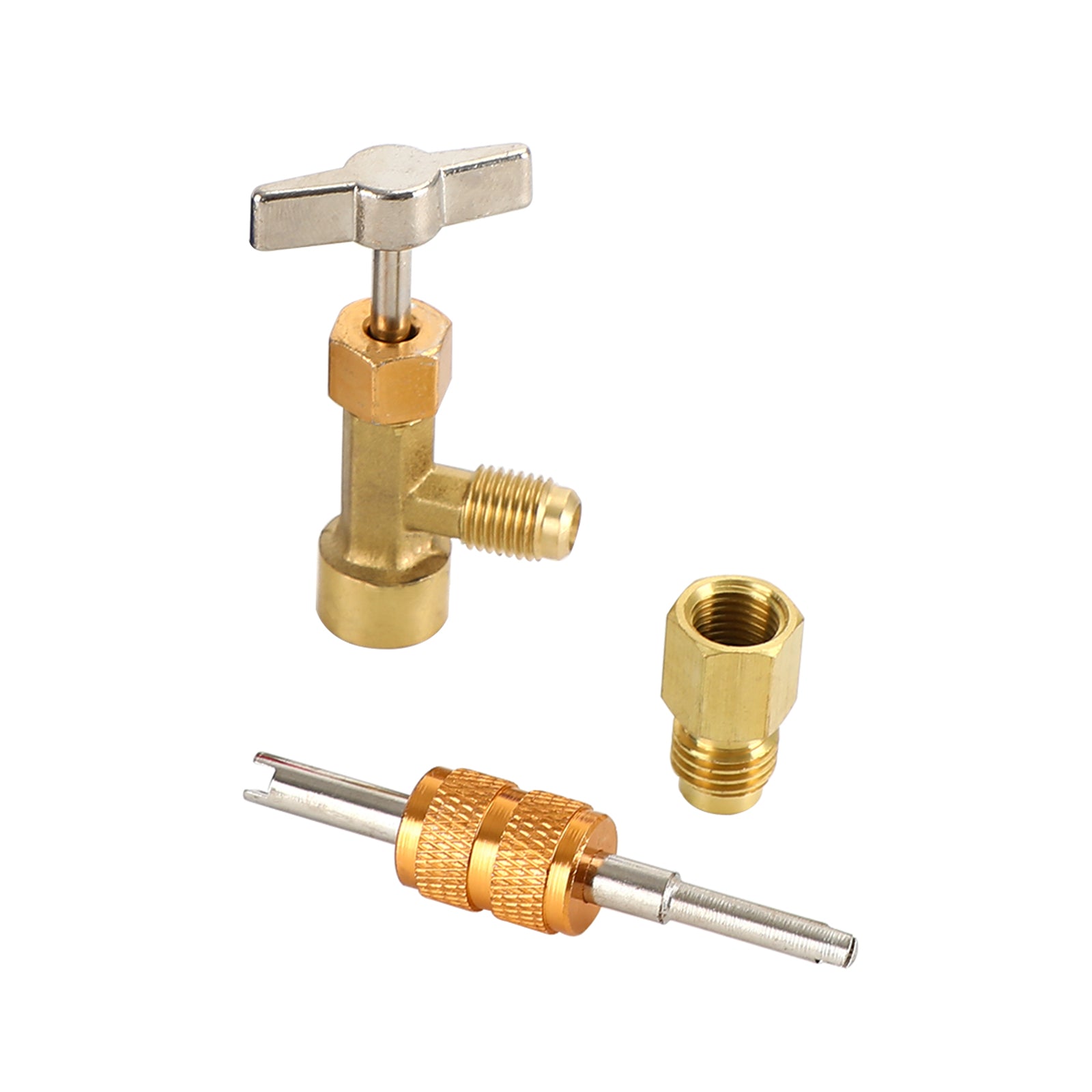 1/4" x 1/2" Adapters Quick Couplers With Can Tap Valve Kit Adjustable Adapter