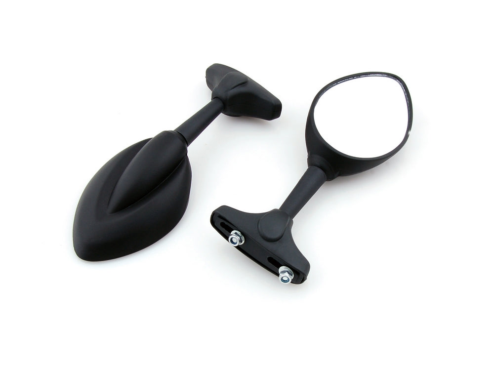 Universal Moto Mirror Mirrors For Honda Kawasaki Suzuki Yamaha Ducati Black Generic