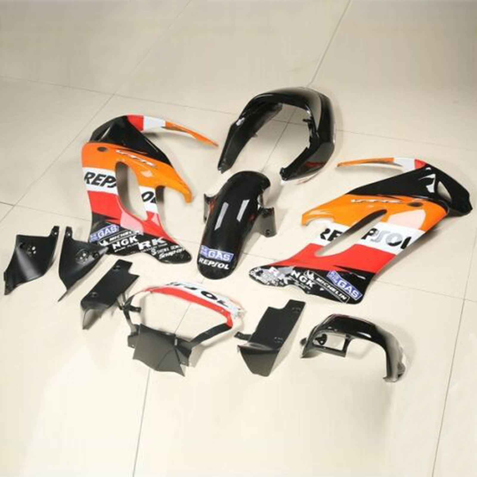 1997-2005 Honda Repsol VTR1000F geschilderde ABS kuip carrosseriekit # 1