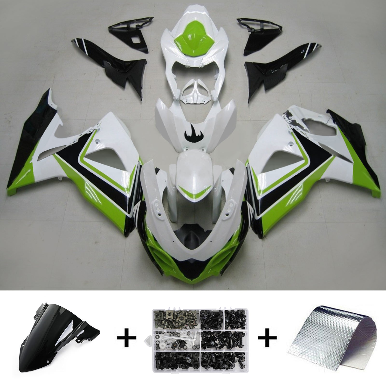 2009-2016 Suzuki GSXR1000 K9 Amotopart Injection Fairing Kit Bodywork Plastic ABS #103