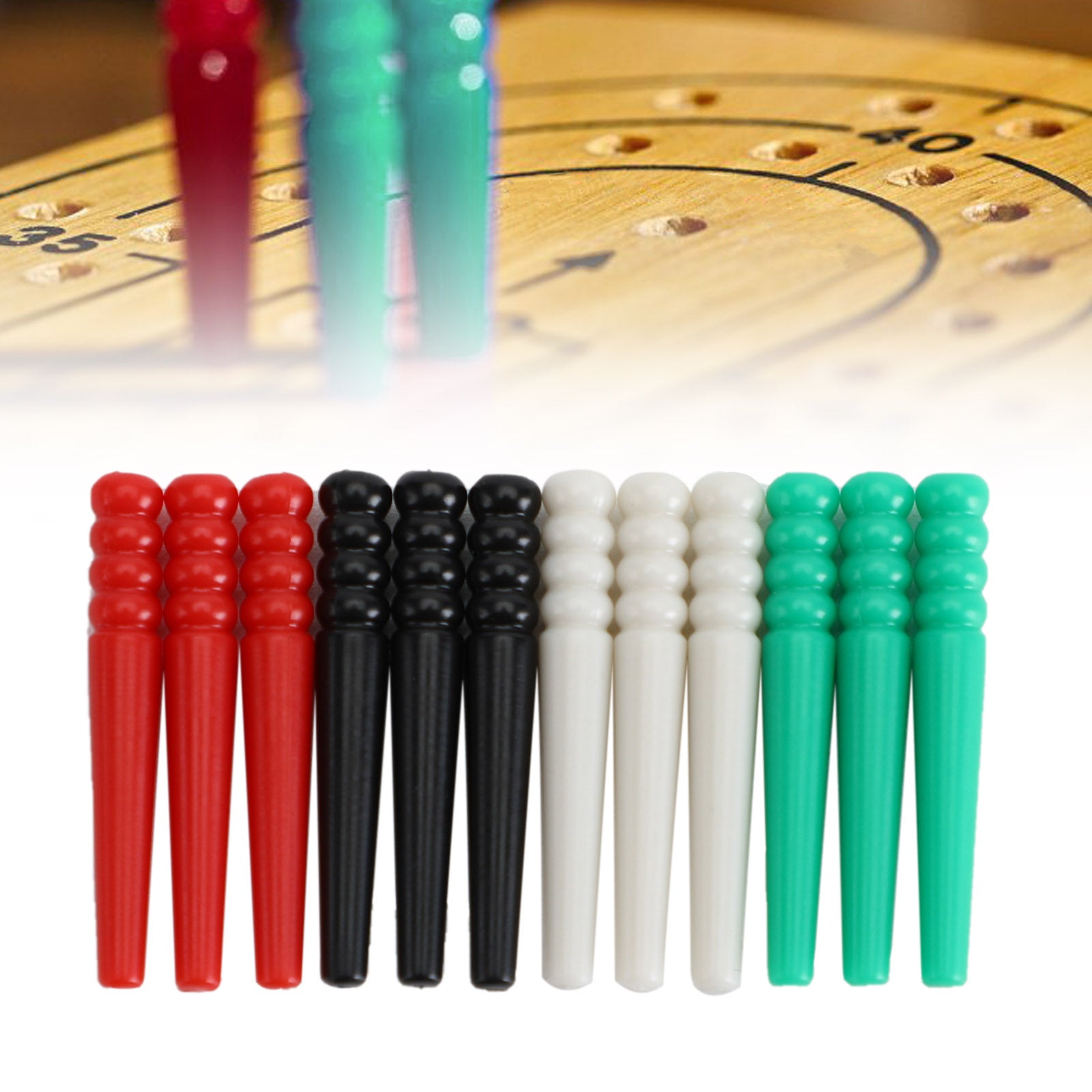 12 Pcs Cribbage Pegs Fit 1/8 3/16 1/4 Holes Cribbage Pegs Traditional Board Game