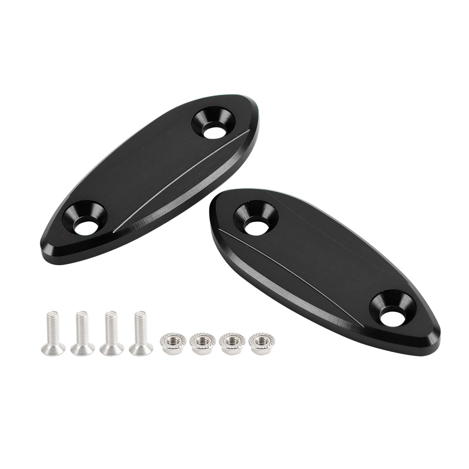 Kawasaki ZX-6R ZX6R 2009-2012 Mirror delete blanking block off plates