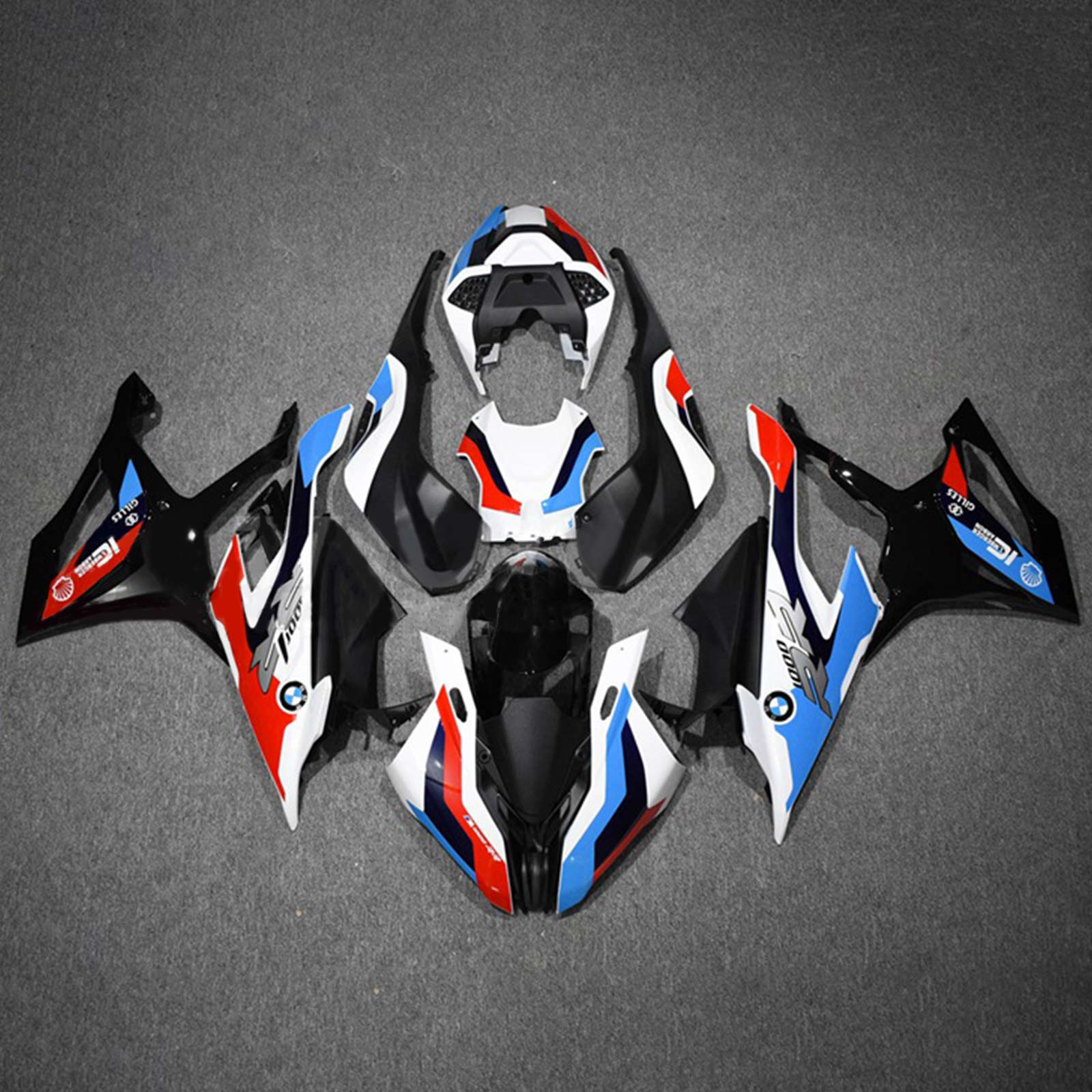 2019-2022 BMW S1000RR Amotopart Kit de carénage d'injection carrosserie plastique ABS #117