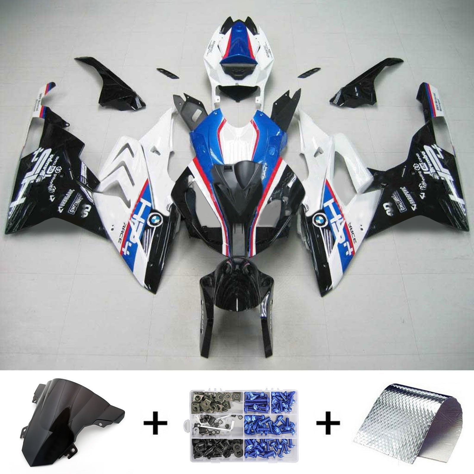 2015-2016 BMW S1000RR Fairing Kit Karosseri Plast ABS Generisk