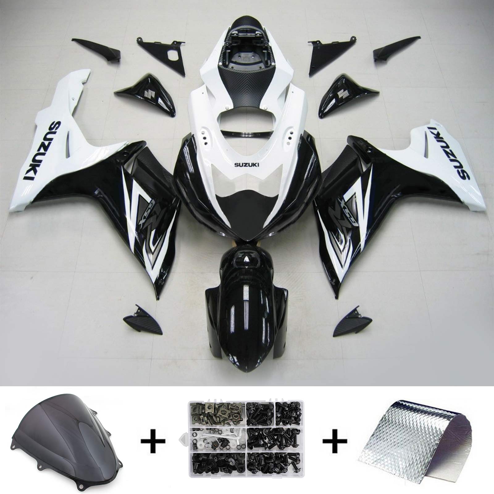 2011-2024 Suzuki GSXR 600/750 K11 Kit de carénage d'injection Amotopart carrosserie plastique ABS #101