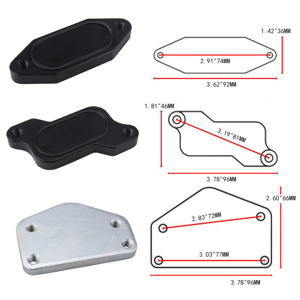 EGR-klepkoeler verwijderset voor GMC Silverado 2500 6.6L LLY Duramax 2004.5-2005 Generiek