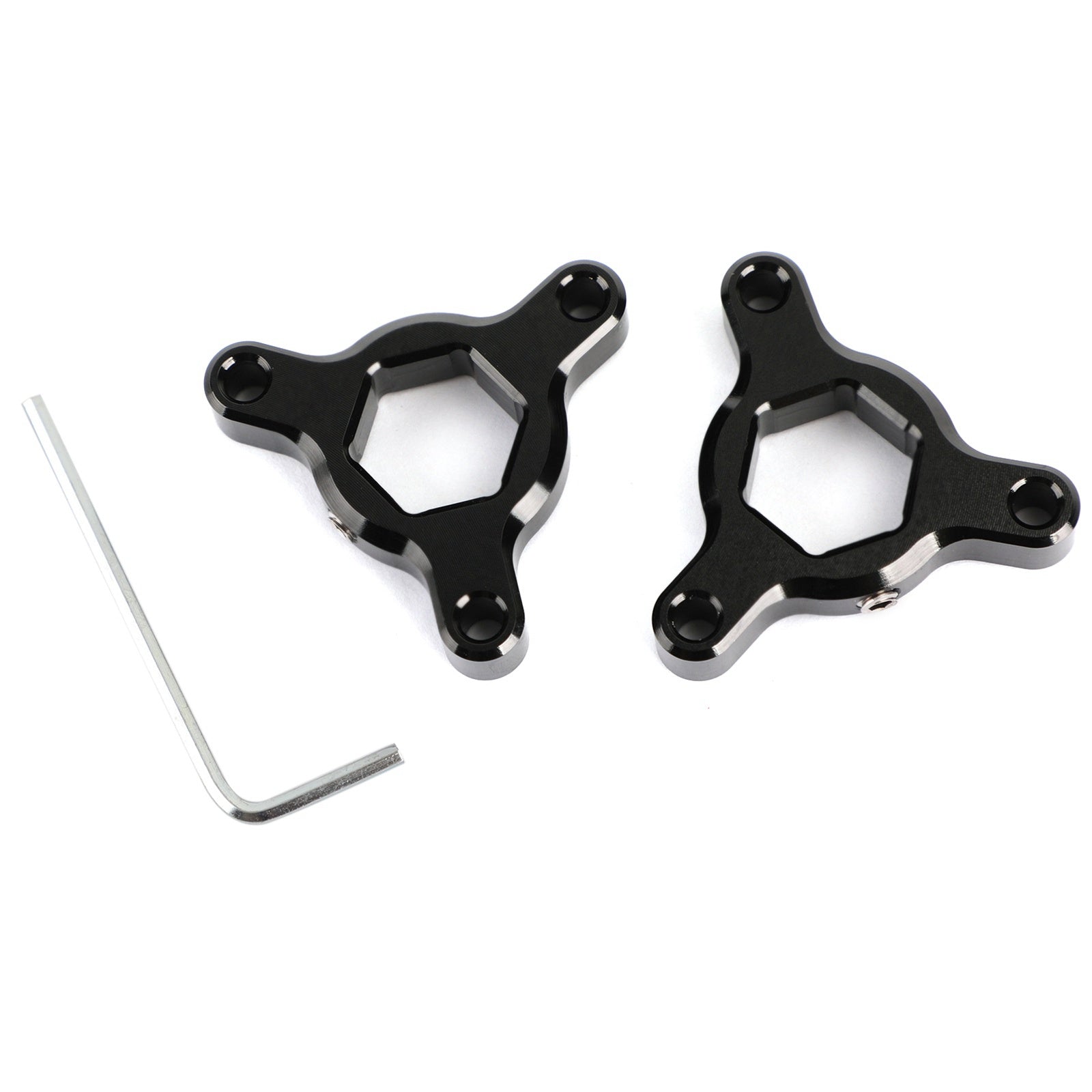 Pré-ajusteurs de fourche noirs 14MM, adaptés à Kawasaki Ninja ZX6R ZX10R ZZR1400 Z800 générique