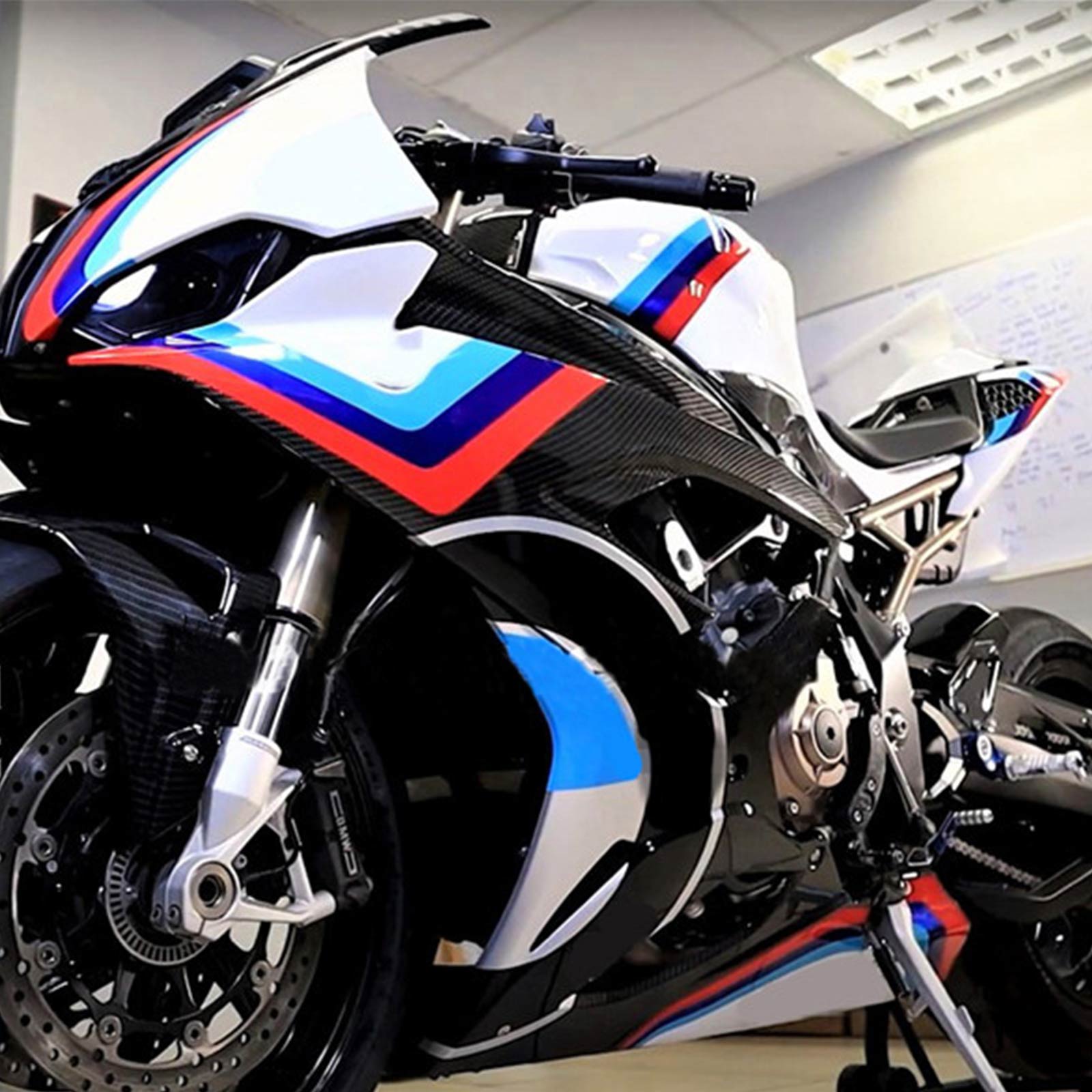 2019-2022 BMW S1000RR Amotopart Kit de carenado de inyección Carrocería Plástico ABS # 106