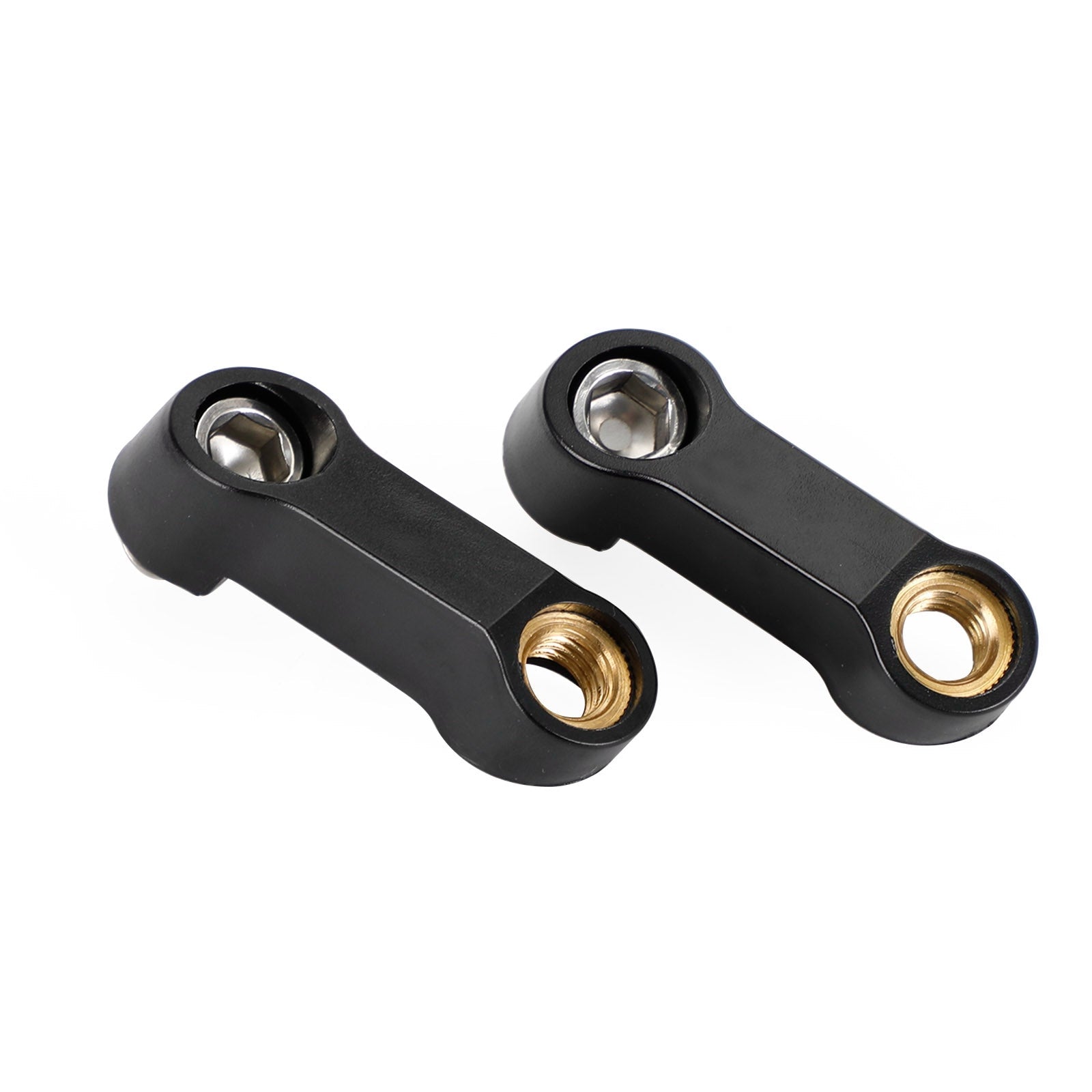 10 mm x 1,5 motorfiets ABS spiegelverhoger verlengadapterbevestigingen arm rechts paar