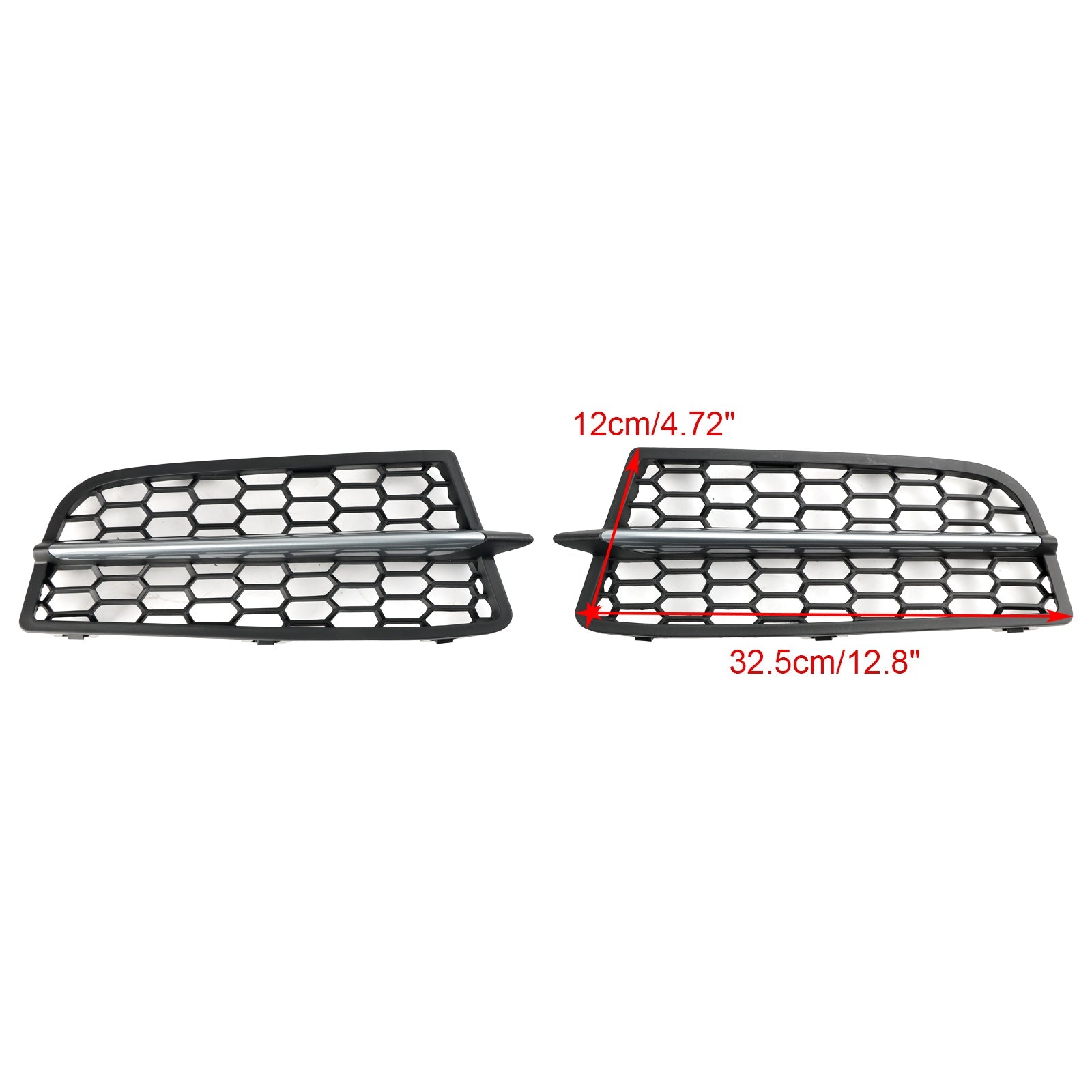 2PCS Front Bumper Fog Light Cover Bezel Grill Grille Fit BMW F20 F21 2011-2015 M