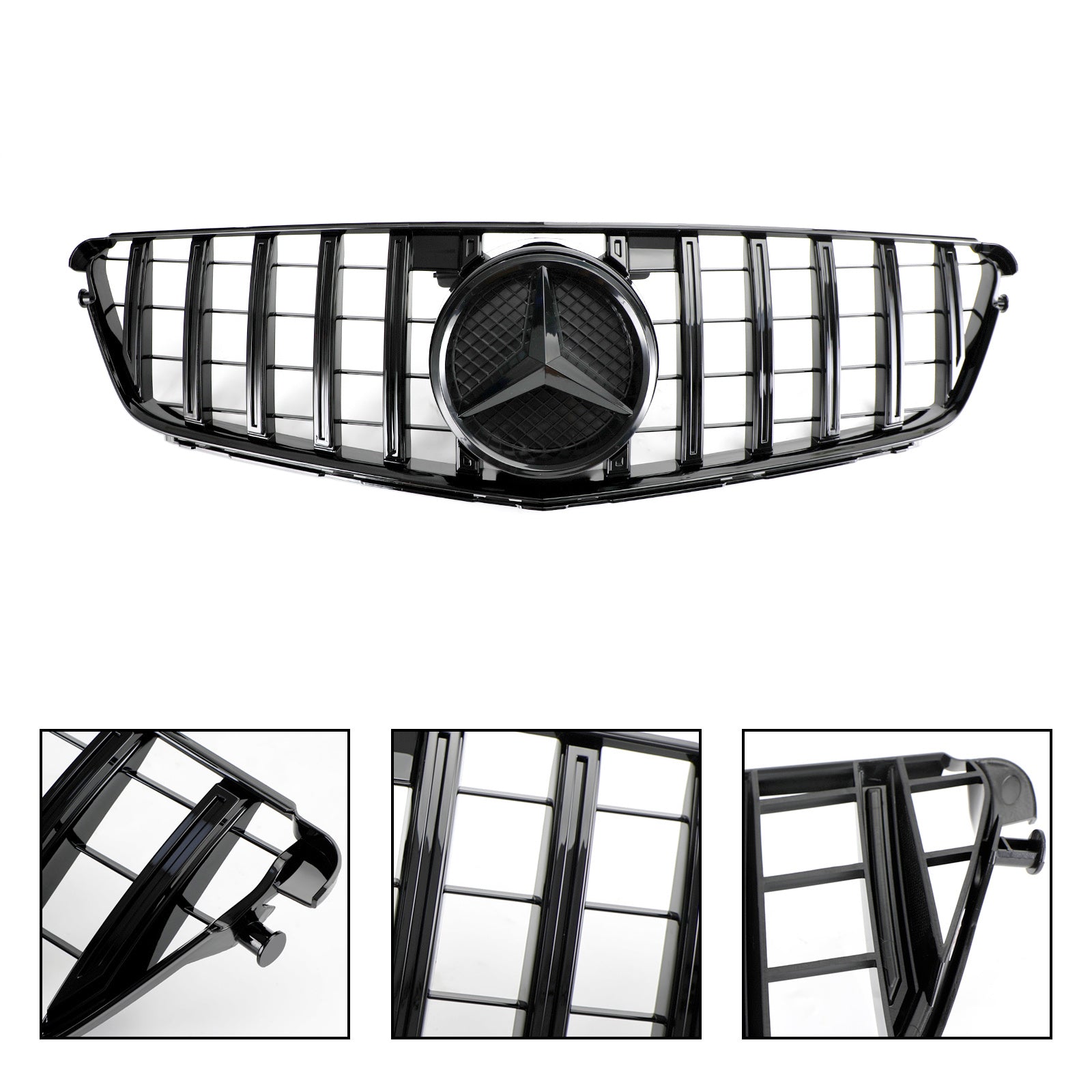 2008-2014 Benz C-Class W204 C300 C350 GTR Style Front Bumper Grille Grill