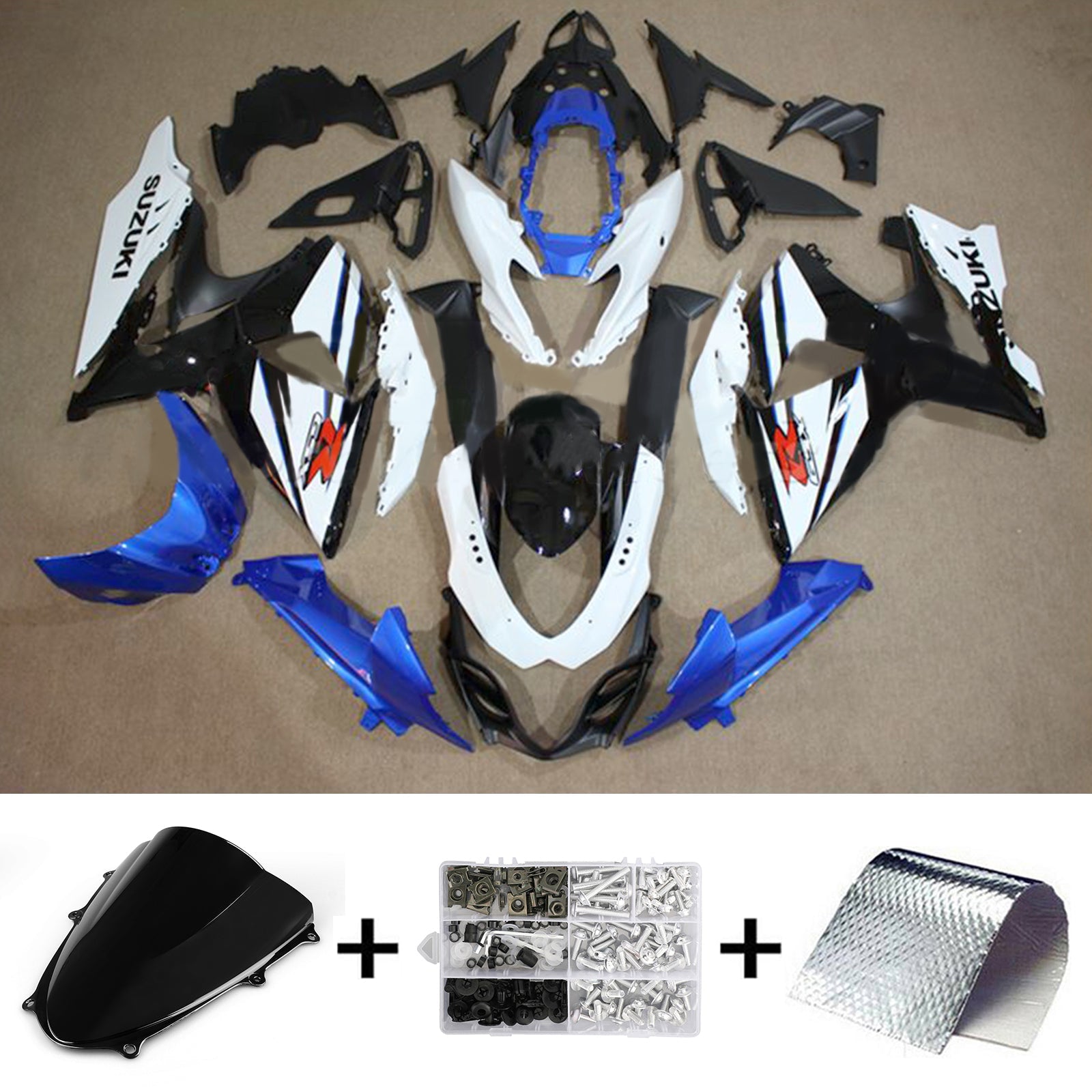 2009-2016 Suzuki GSXR1000 K9 Fairing Kit Bodywork Plastic ABS