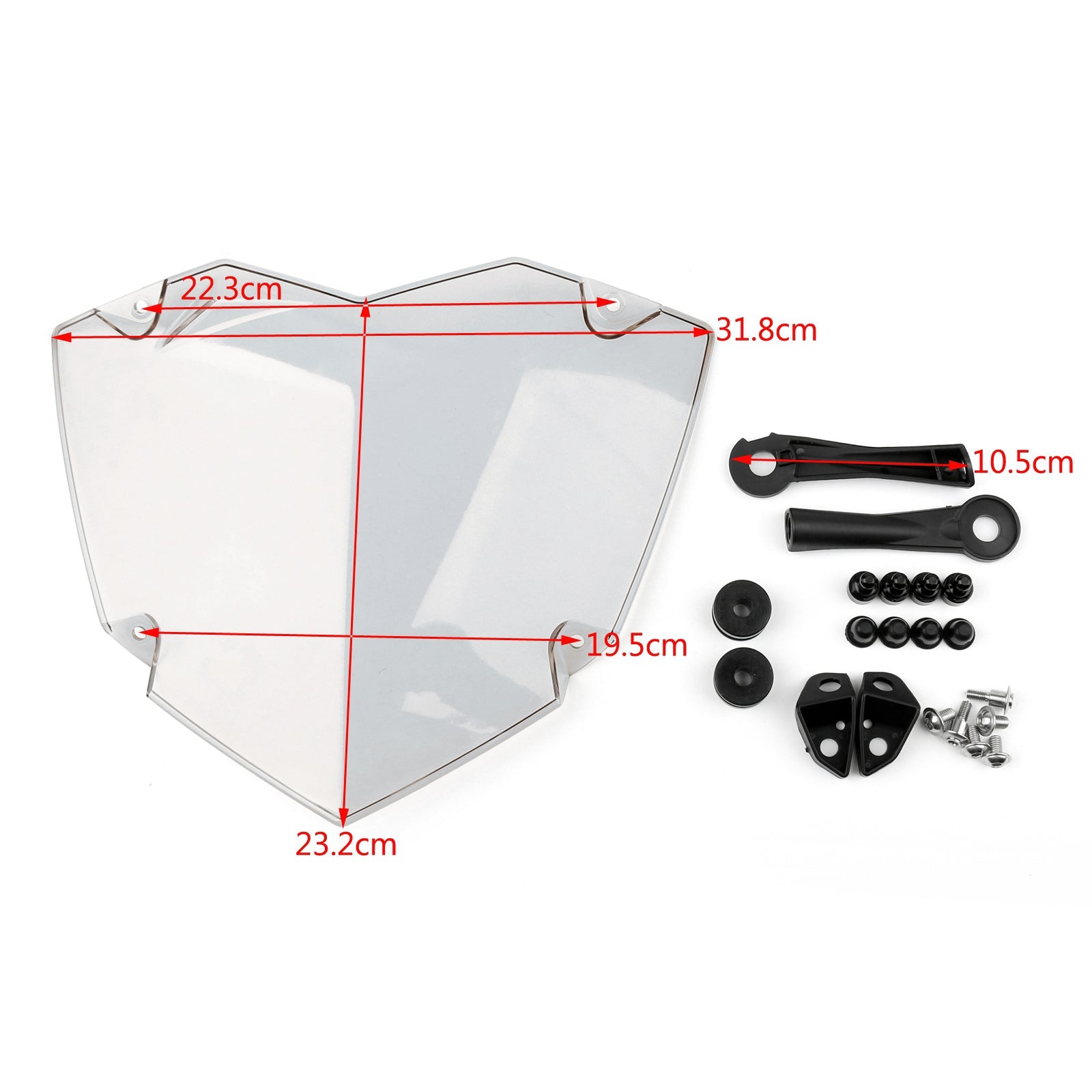 Protecteur de phare transparent pour BMW R1200GS Adventure / WC 2013-2017 générique