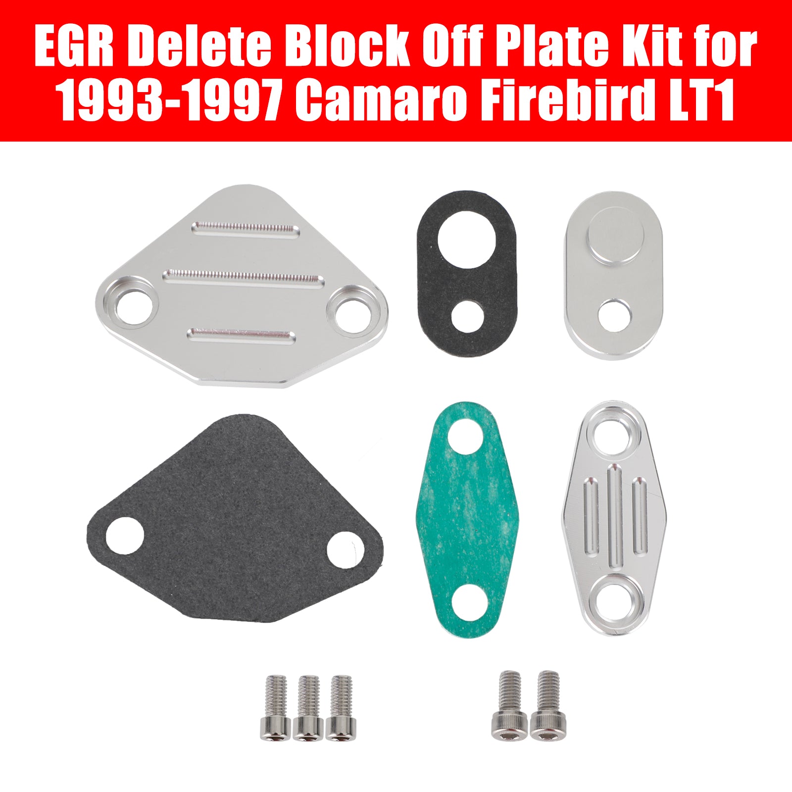 1993-1997 Camaro Firebird LT1 EGR Verwijder Block Off Plate Kit