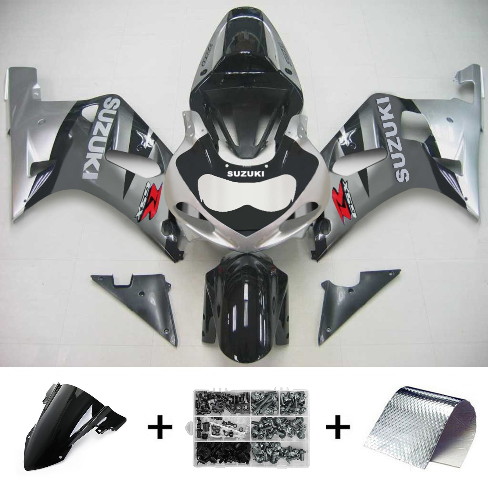 2001-2003 Suzuki GSXR750 K1 Amotopart Kit de carenado de inyección Carrocería Plástico ABS # 126